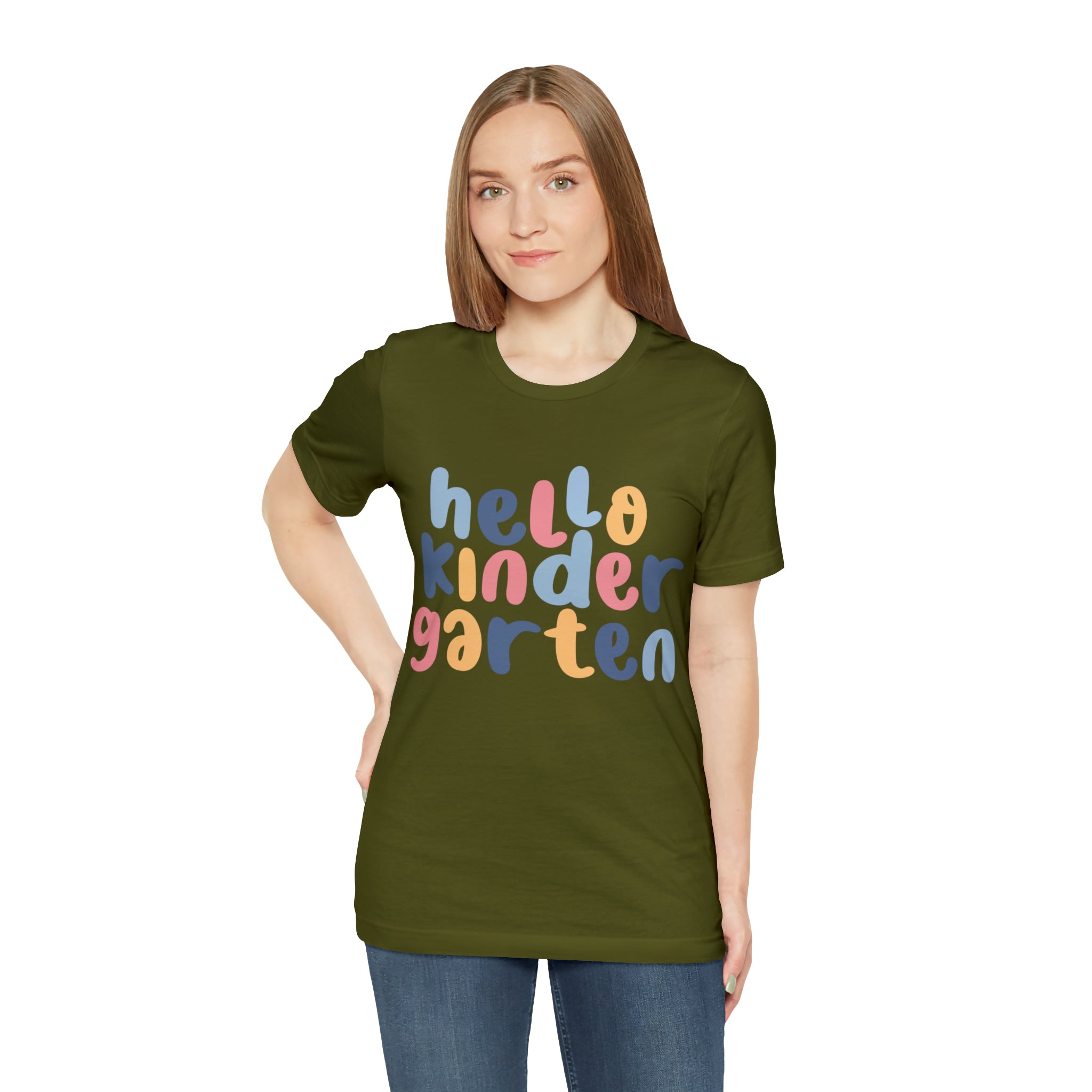 Hello Kindergarten School Shirt | First day of School Unisex T-Shirt
