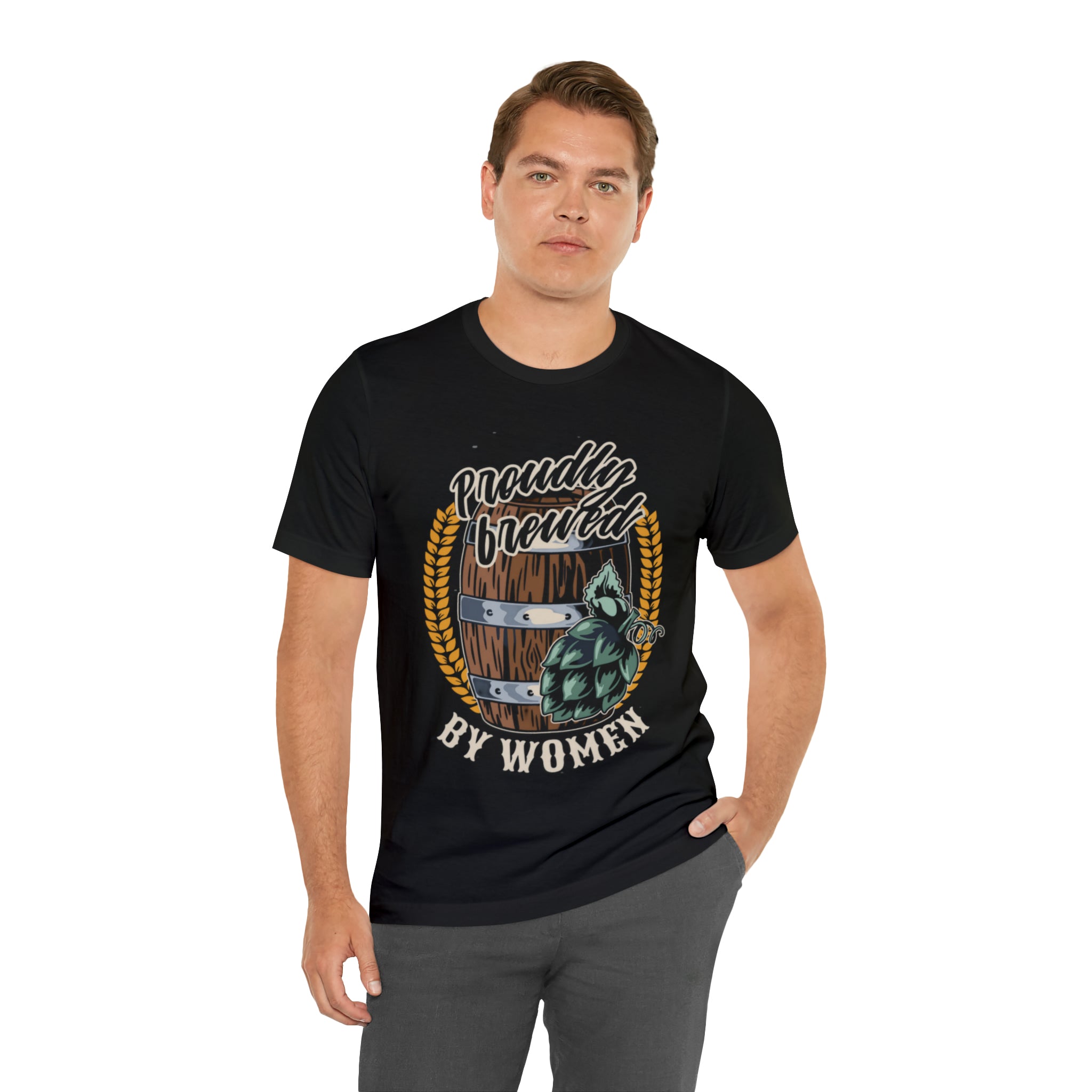 Brewed by Women Beer Shirt | Drink Beer Unisex T-Shirt