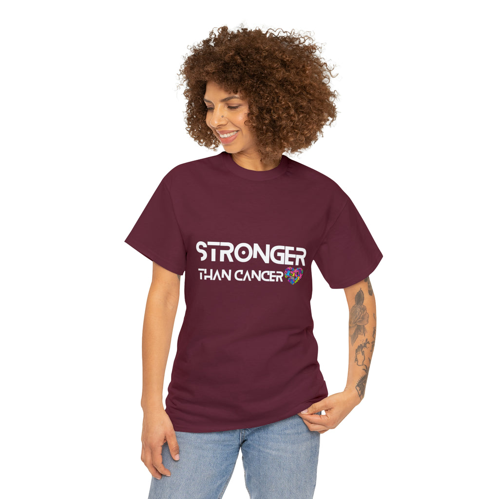 Stronger Than Cancer Shirt | Cancer Warrior Support Unisex T-Shirt