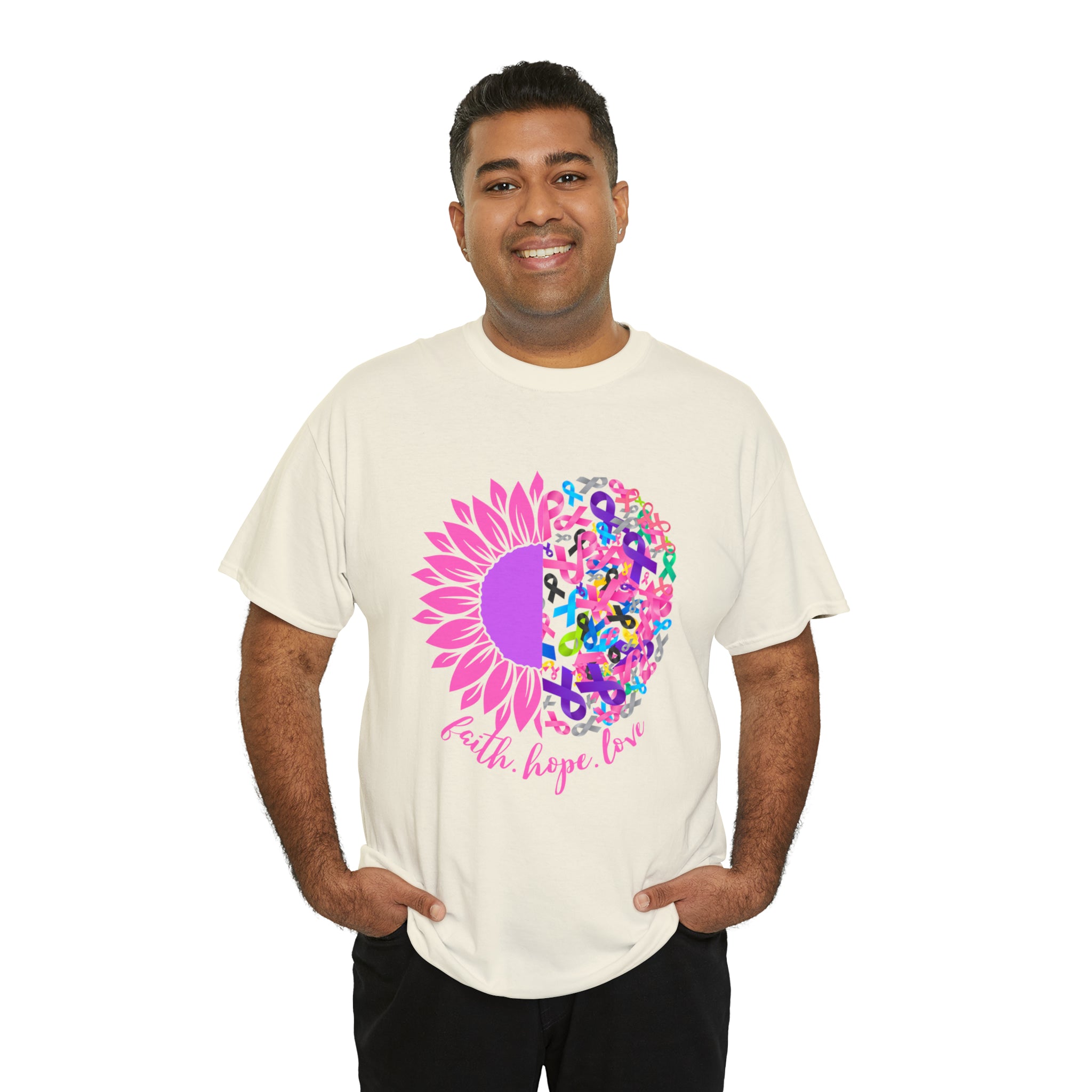 Faith Hope Love Shirt | Cancer Warrior Support Unisex T-Shirt