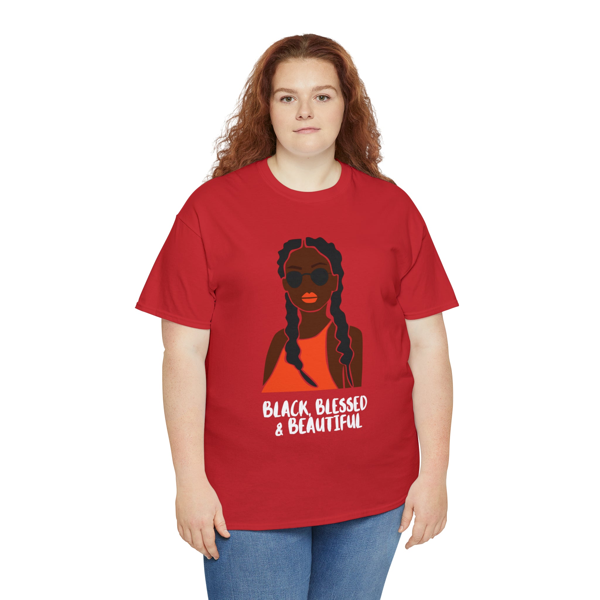 Black Blessed And Beautiful Shirt | Empowered & Beautiful Cotton T-shirt