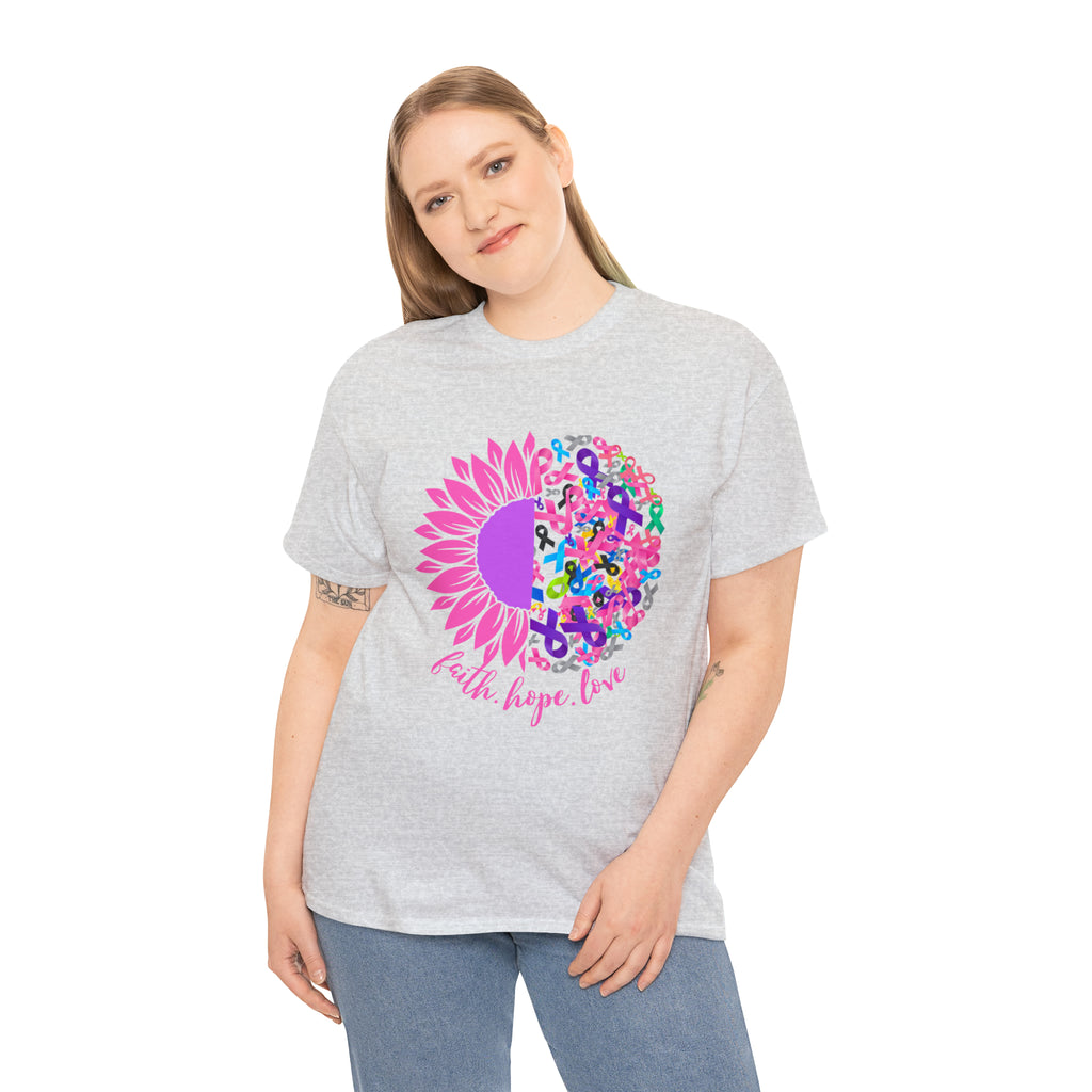 Faith Hope Love Shirt | Cancer Warrior Support Unisex T-Shirt