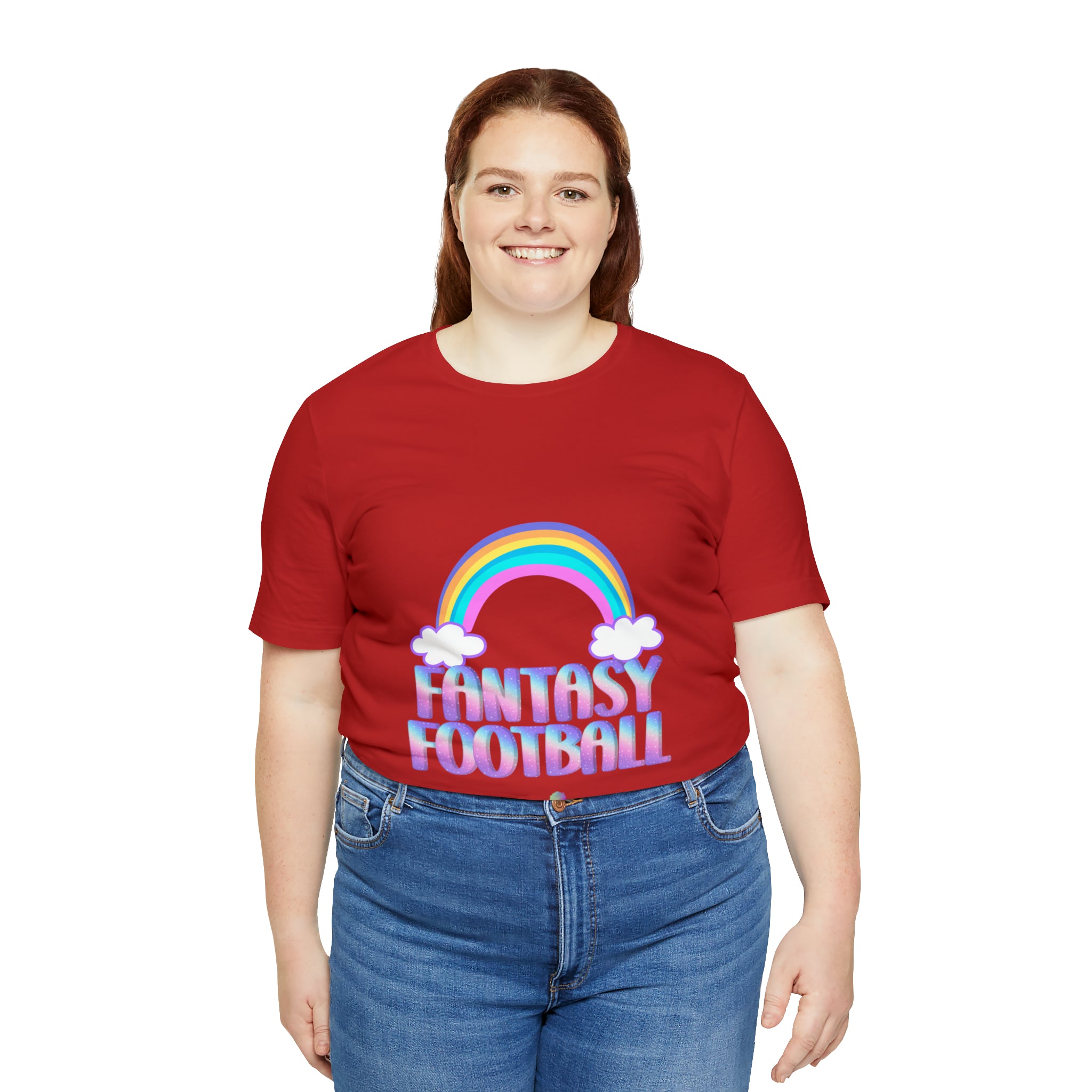Cute Fantasy Football Shirt | Pink Cute Fantasy Football Unisex T-Shirt
