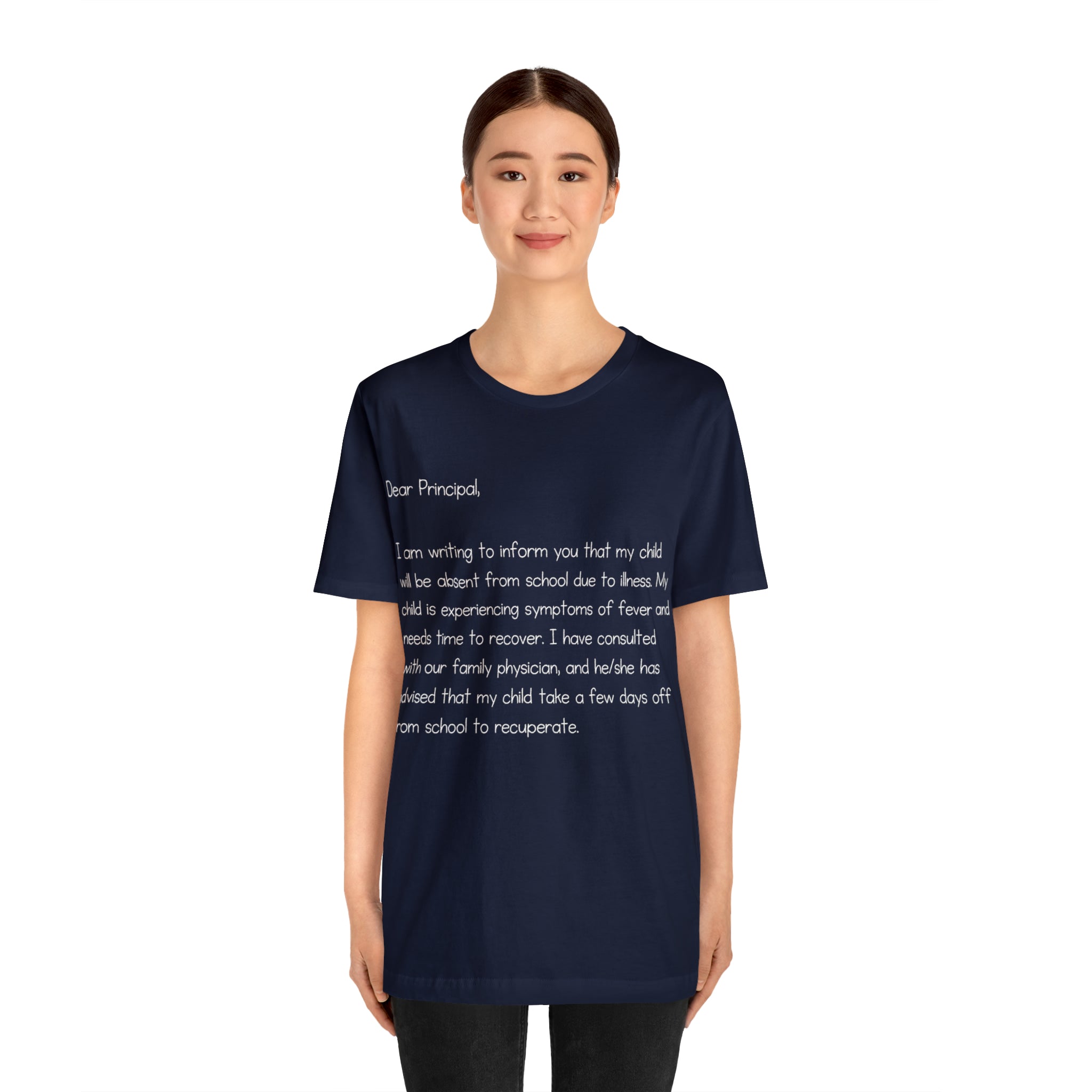 Absent Excuse Letter School Shirt | Hilarious Sick Letter Statement T-Shirt