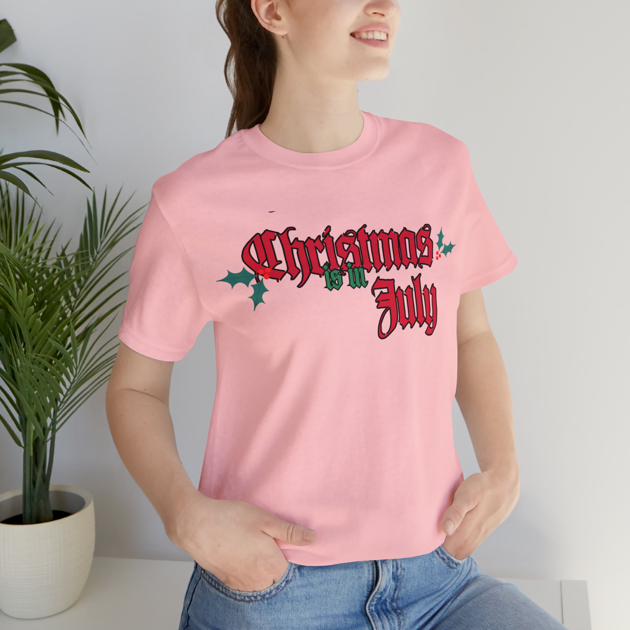 Christmas is in July Shirt | Christmas in July Statement T-Shirt