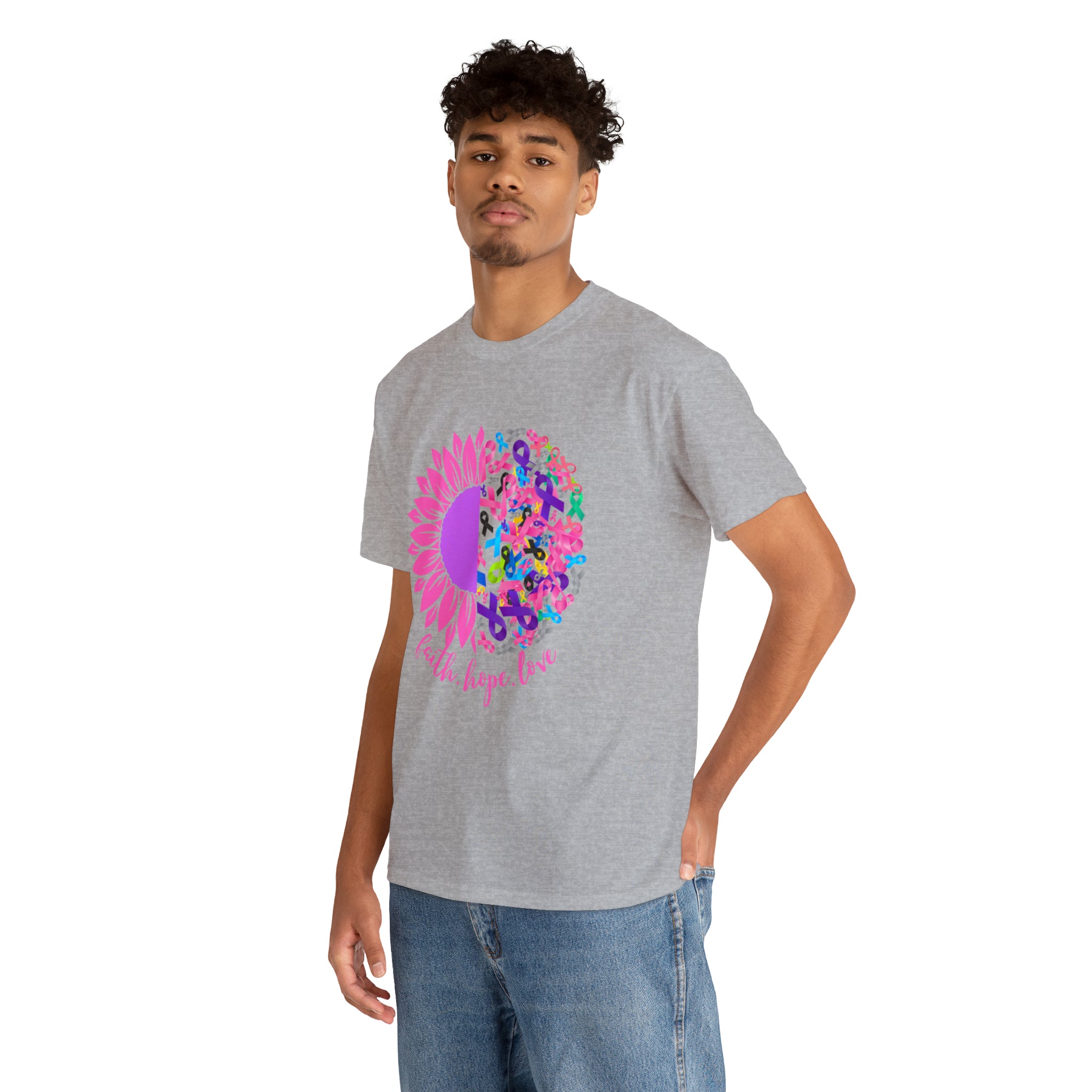 Faith Hope Love Shirt | Cancer Warrior Support Unisex T-Shirt