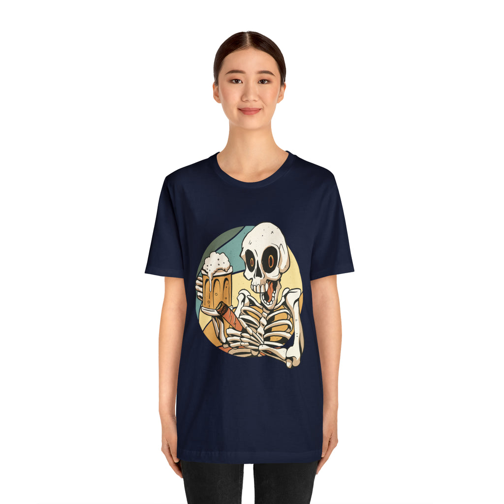 Skeleton Beer Shirt | Drink Beer Unisex T-Shirt