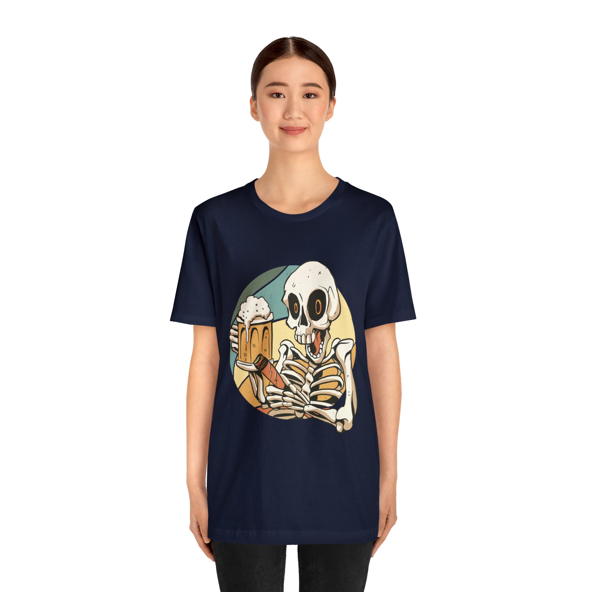 Skeleton Beer Shirt | Drink Beer Unisex T-Shirt