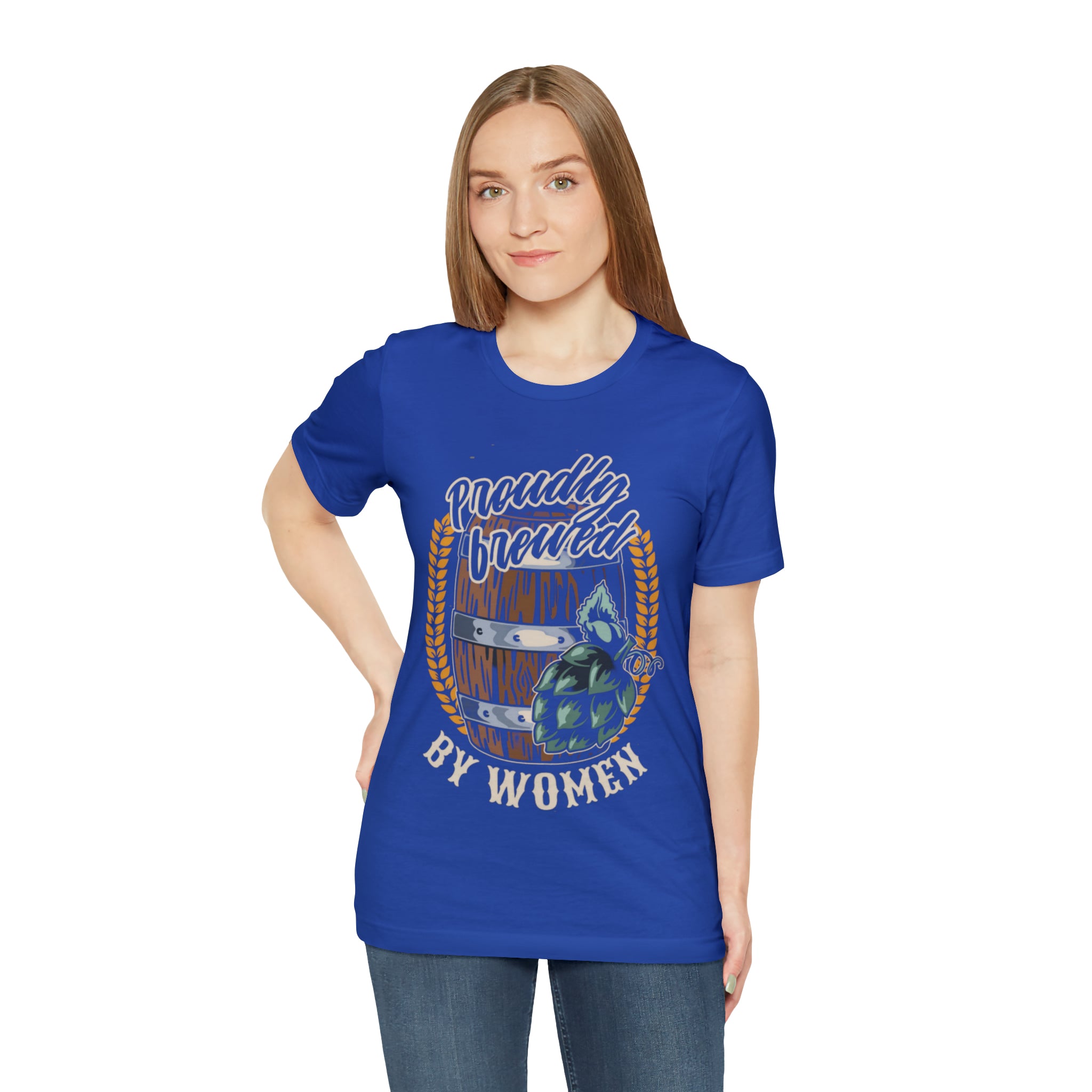 Brewed by Women Beer Shirt | Drink Beer Unisex T-Shirt
