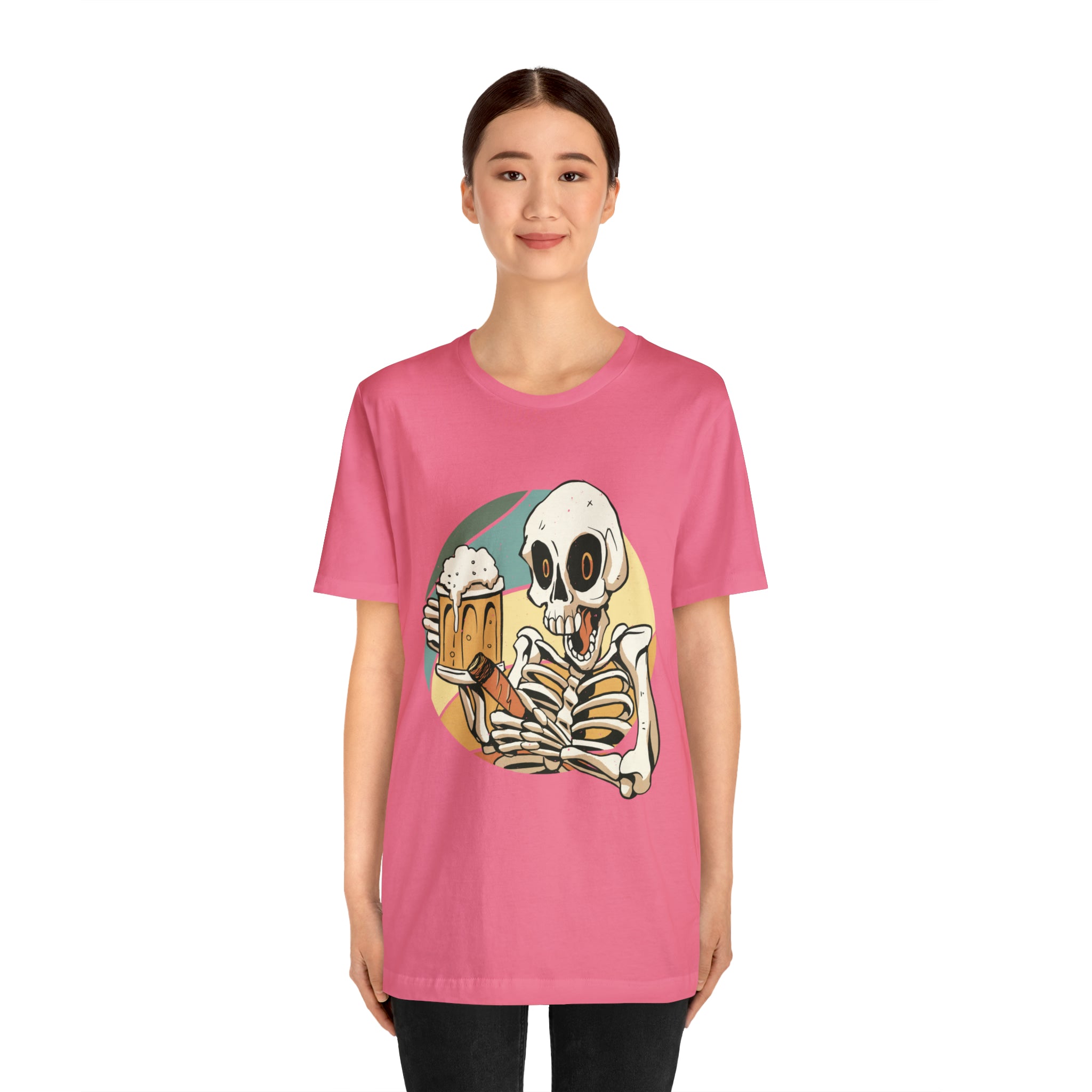 Skeleton Beer Shirt | Drink Beer Unisex T-Shirt