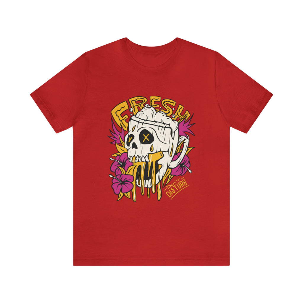 Fresh Beer Skull Shirt | Drink Beer Unisex T-Shirt