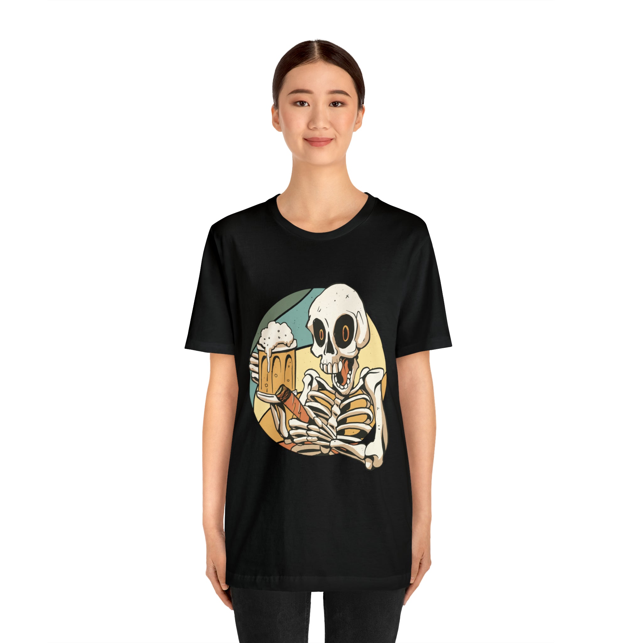 Skeleton Beer Shirt | Drink Beer Unisex T-Shirt