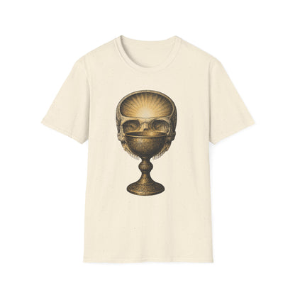 Golden Skull Chalice T-Shirt — Mystical Occult Graphic Tee