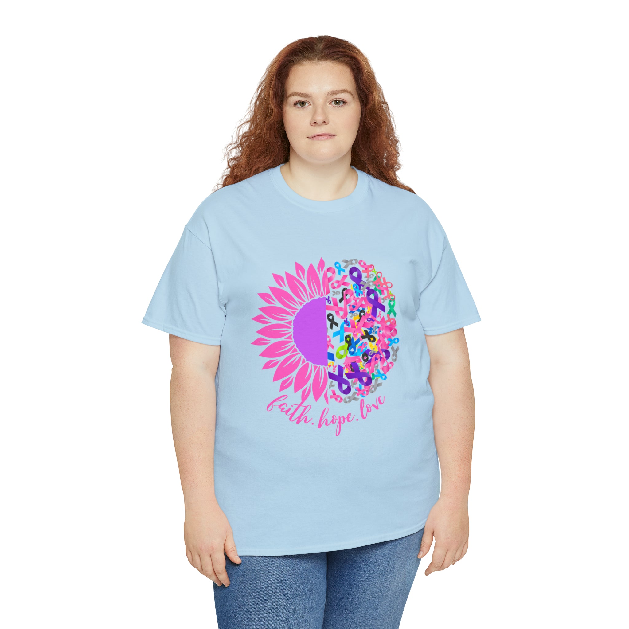 Faith Hope Love Shirt | Cancer Warrior Support Unisex T-Shirt