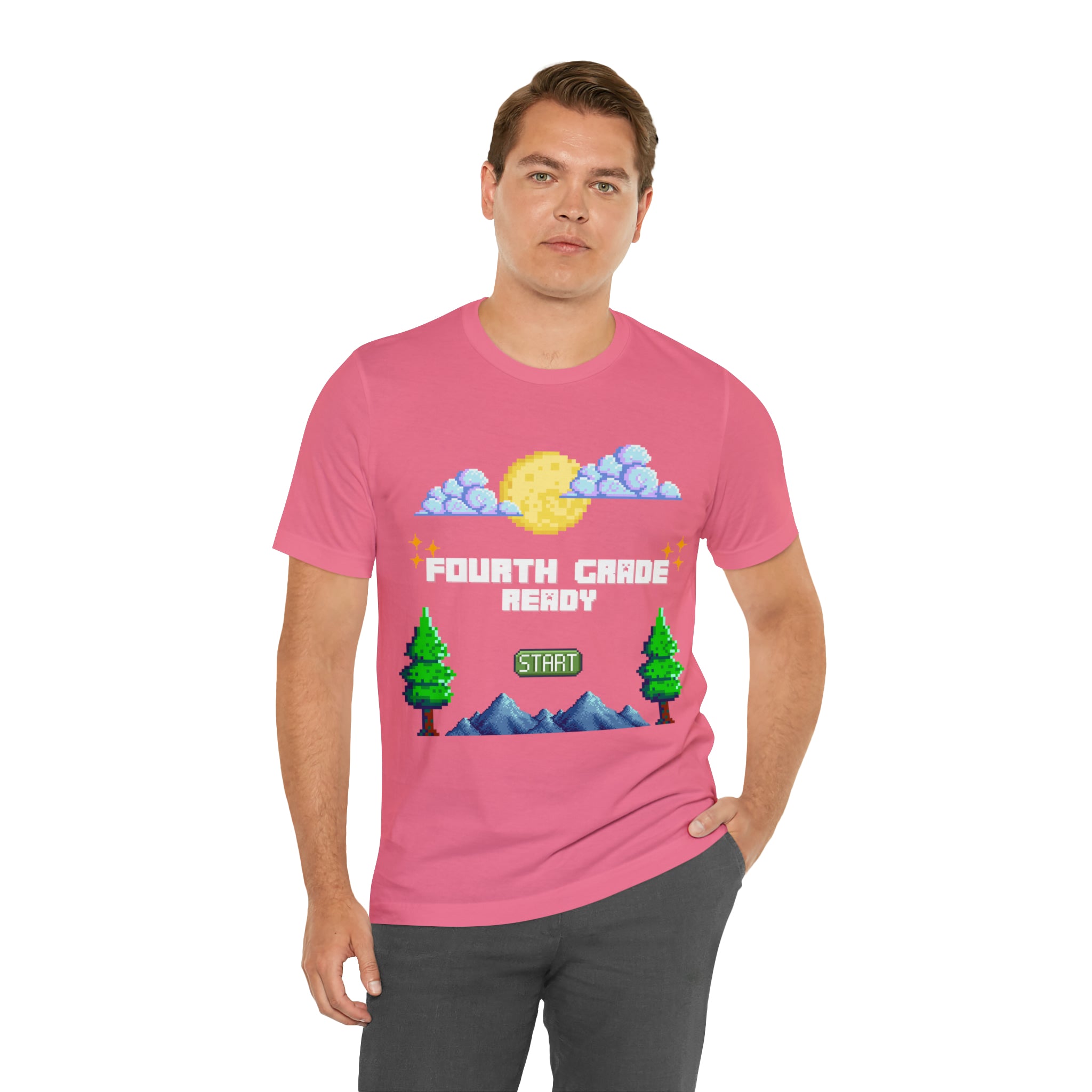 Fourth Grade Ready Pixel Shirt | Minecraft Unisex T-Shirt