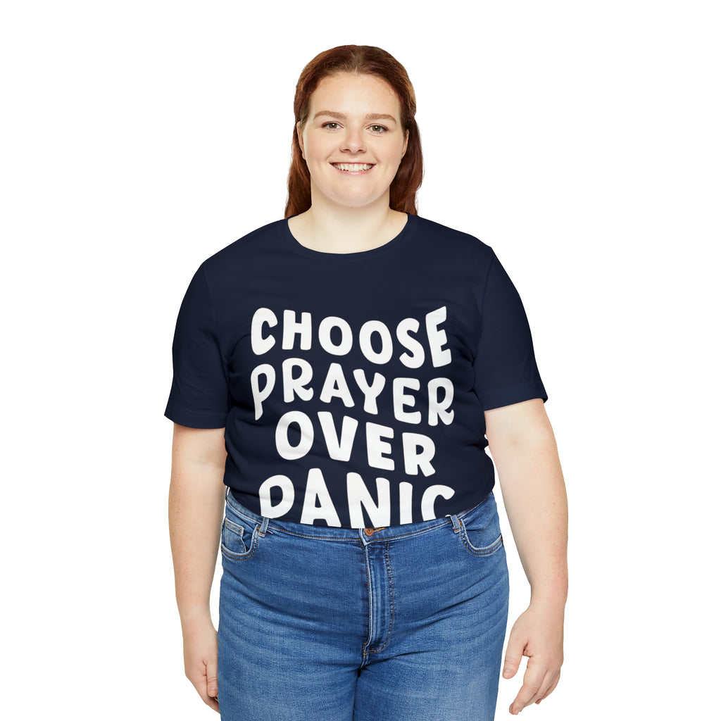 Prayer Over Panic Unisex Shirt | Religious Shirt for Prayers