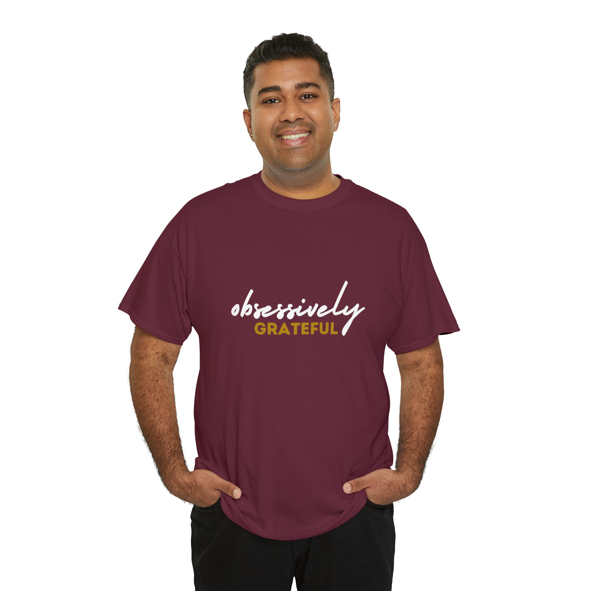 Obsessively Grateful Shirt | Minimalist Unisex T-Shirt
