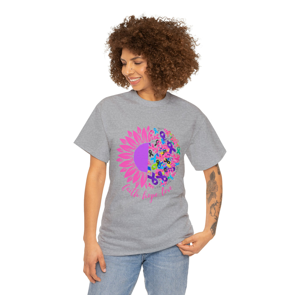 Faith Hope Love Shirt | Cancer Warrior Support Unisex T-Shirt