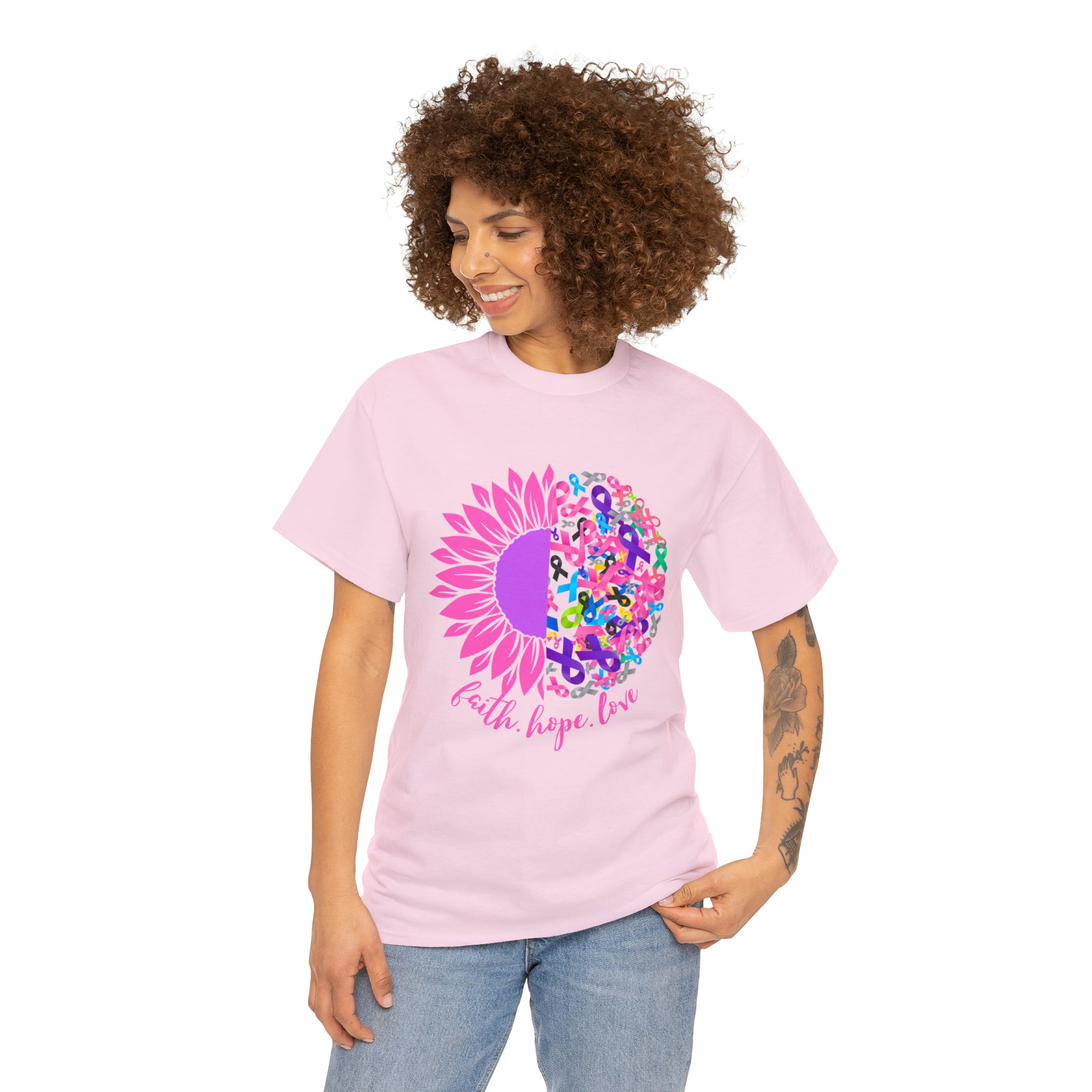Faith Hope Love Shirt | Cancer Warrior Support Unisex T-Shirt
