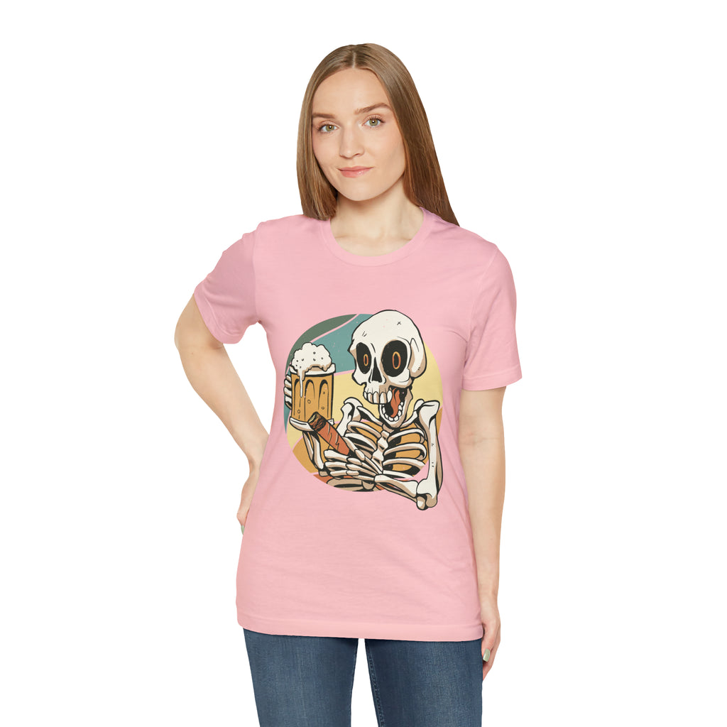 Skeleton Beer Shirt | Drink Beer Unisex T-Shirt