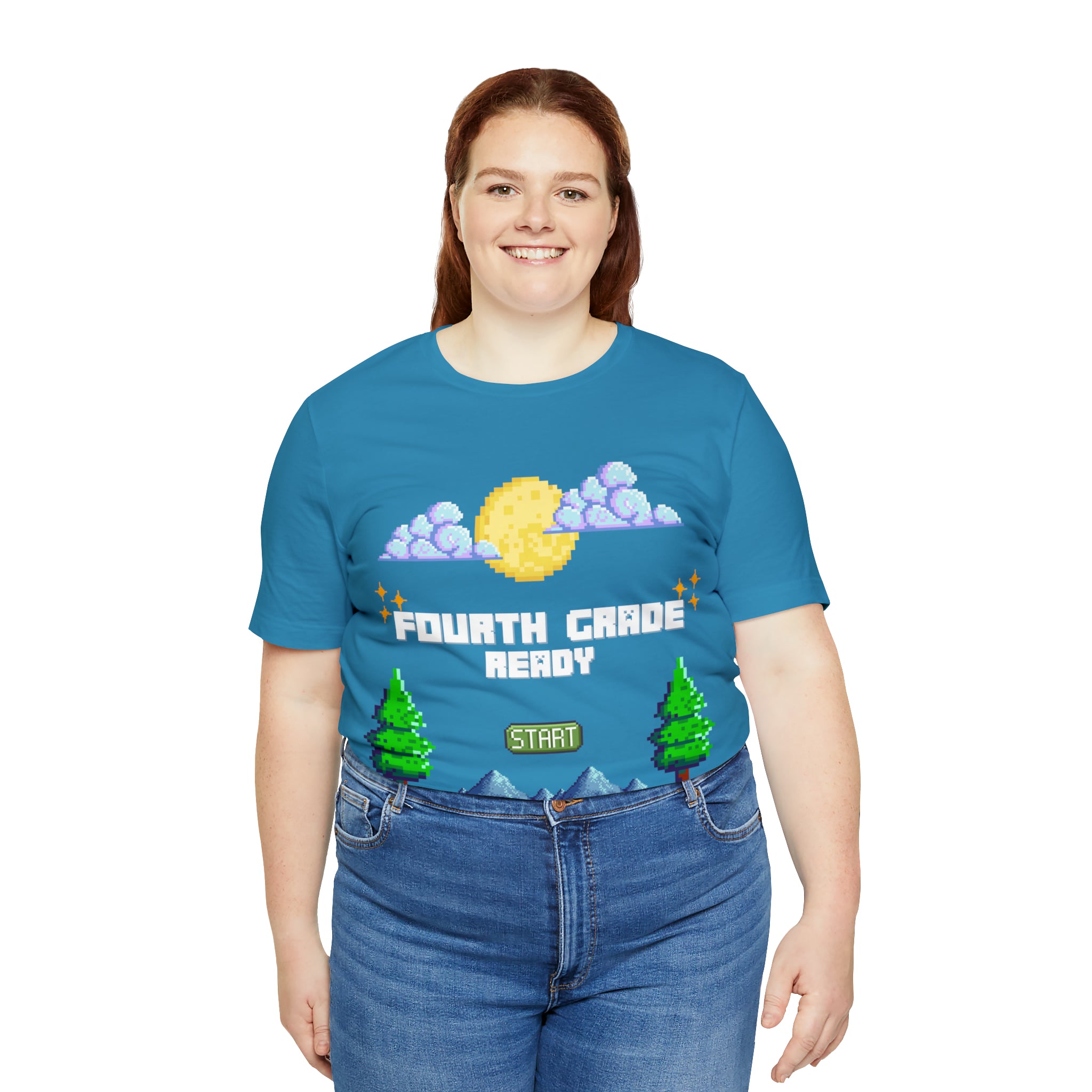 Fourth Grade Ready Pixel Shirt | Minecraft Unisex T-Shirt