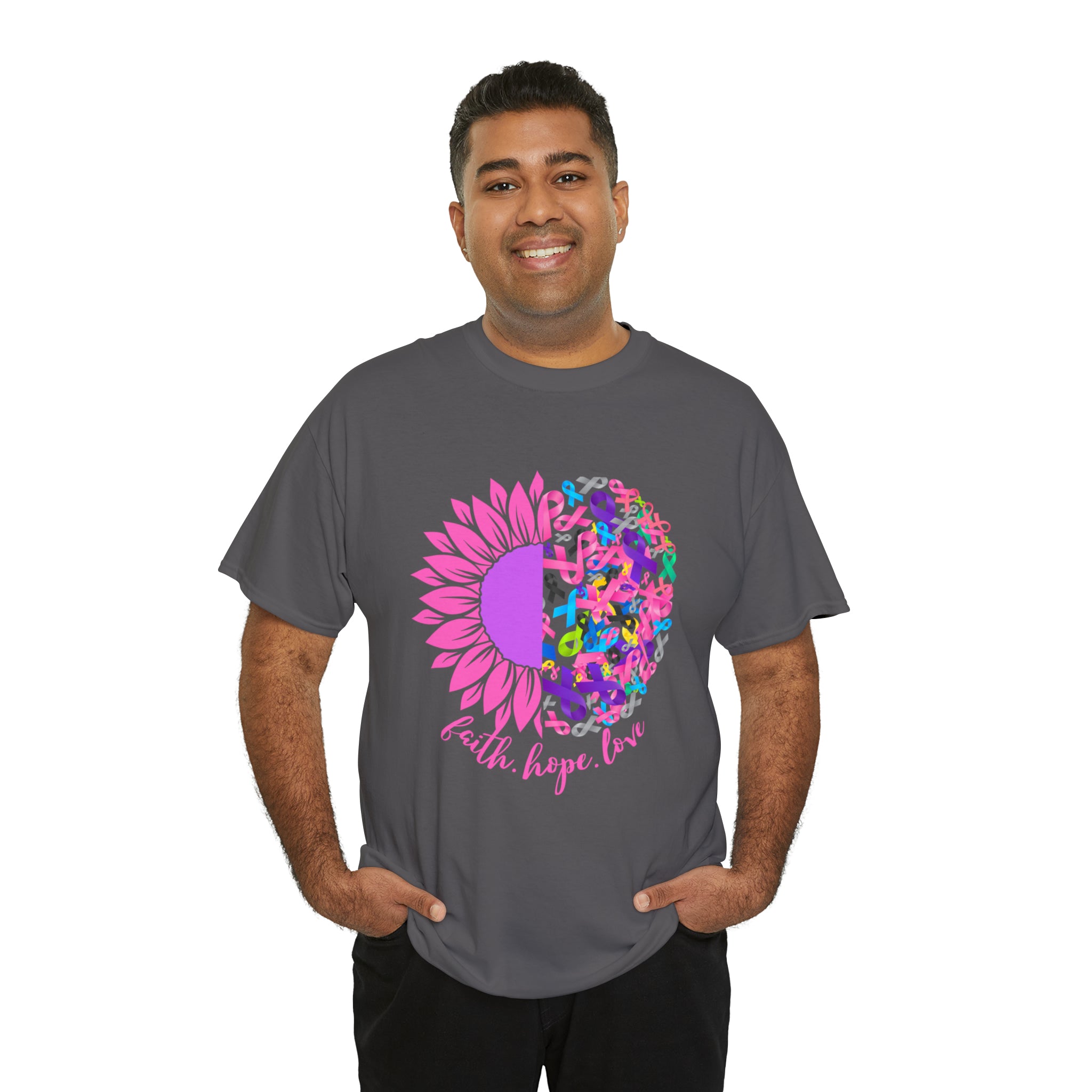 Faith Hope Love Shirt | Cancer Warrior Support Unisex T-Shirt