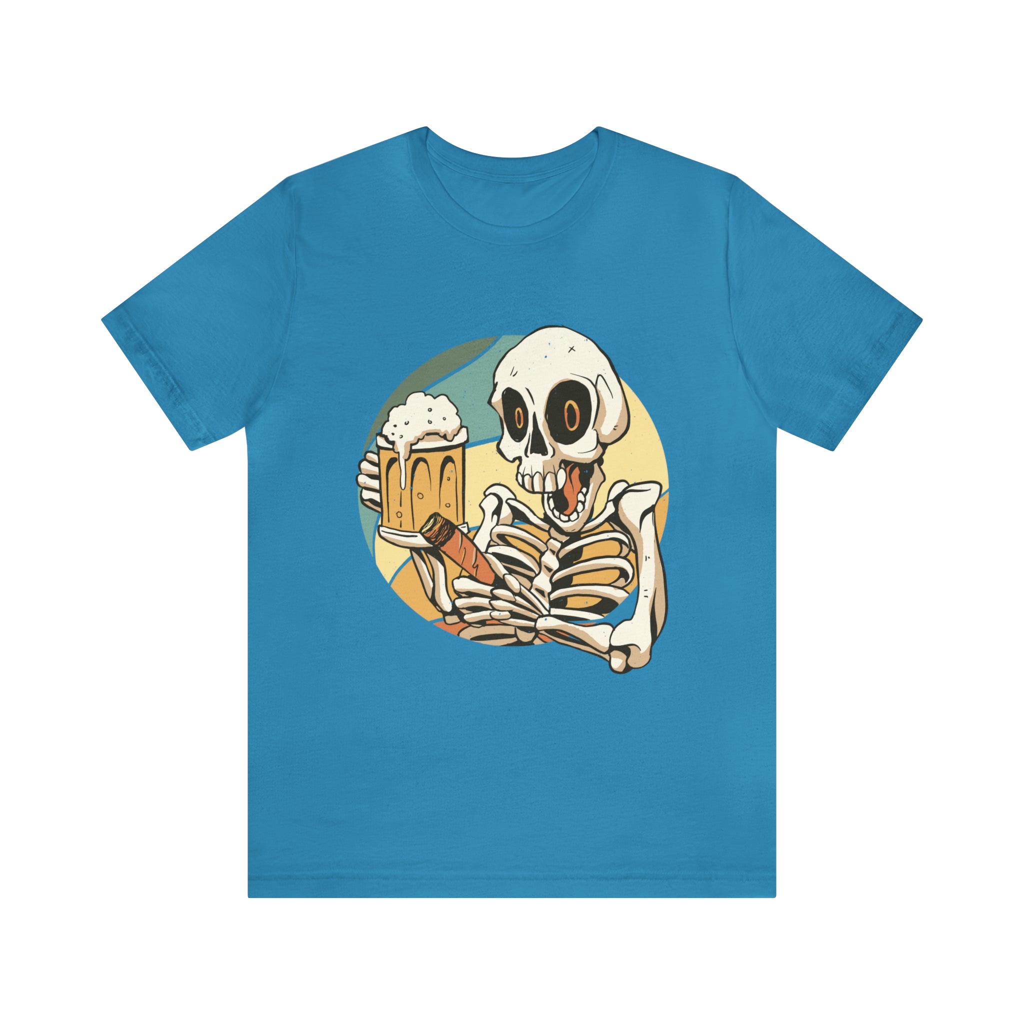Skeleton Beer Shirt | Drink Beer Unisex T-Shirt