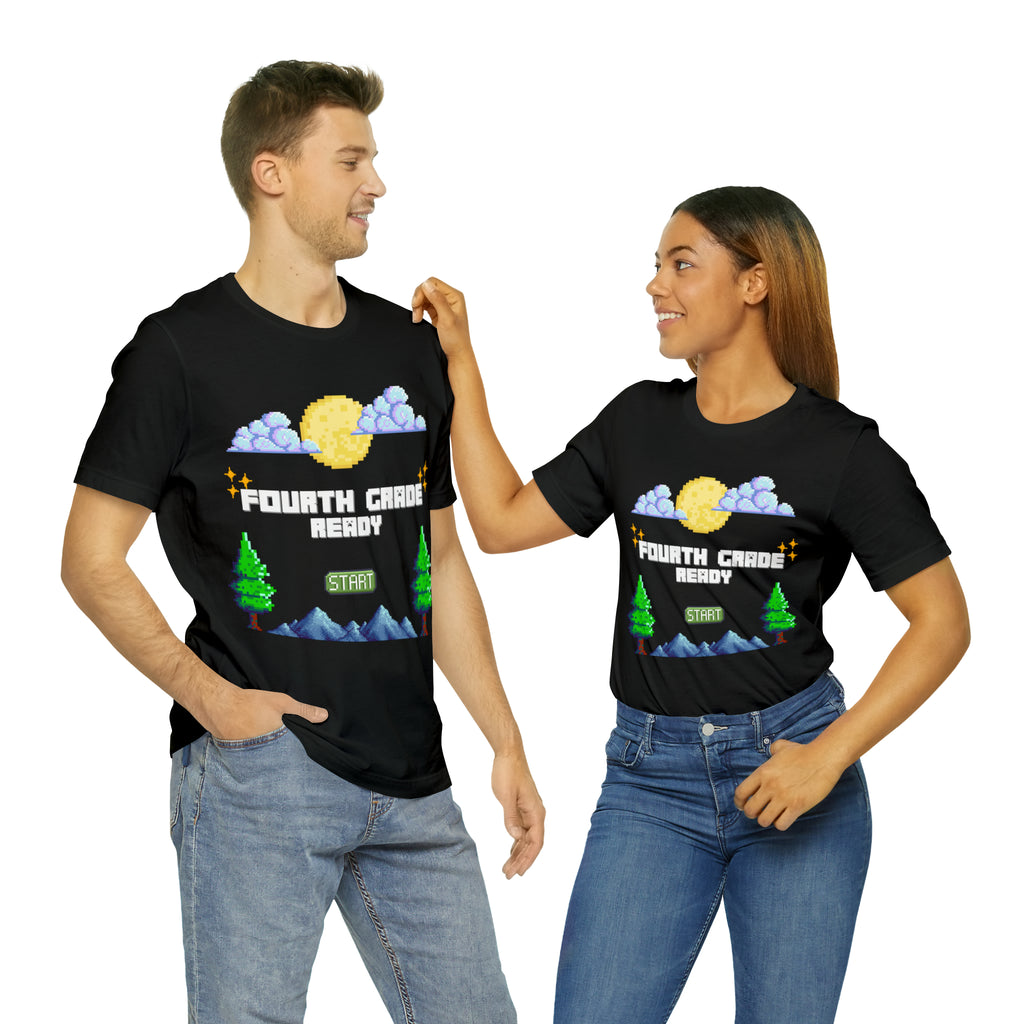 Fourth Grade Ready Pixel Shirt | Minecraft Unisex T-Shirt