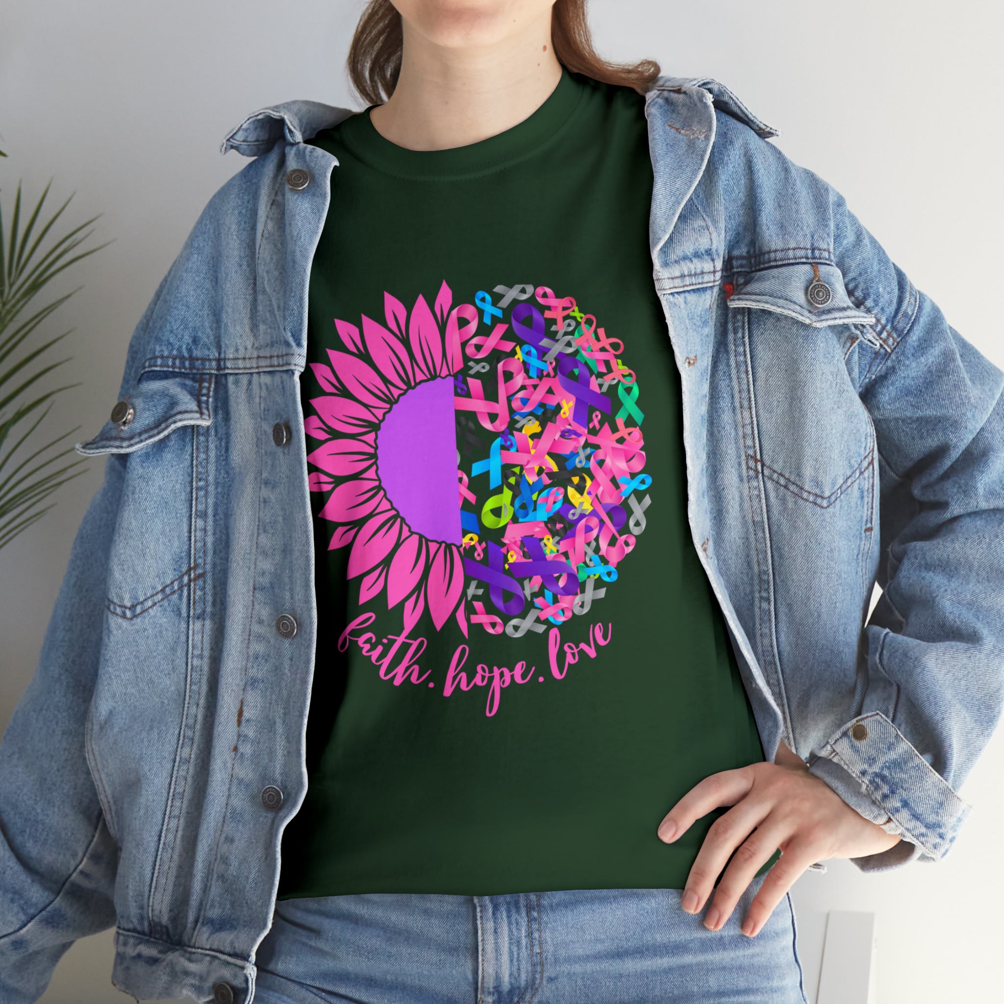 Faith Hope Love Shirt | Cancer Warrior Support Unisex T-Shirt