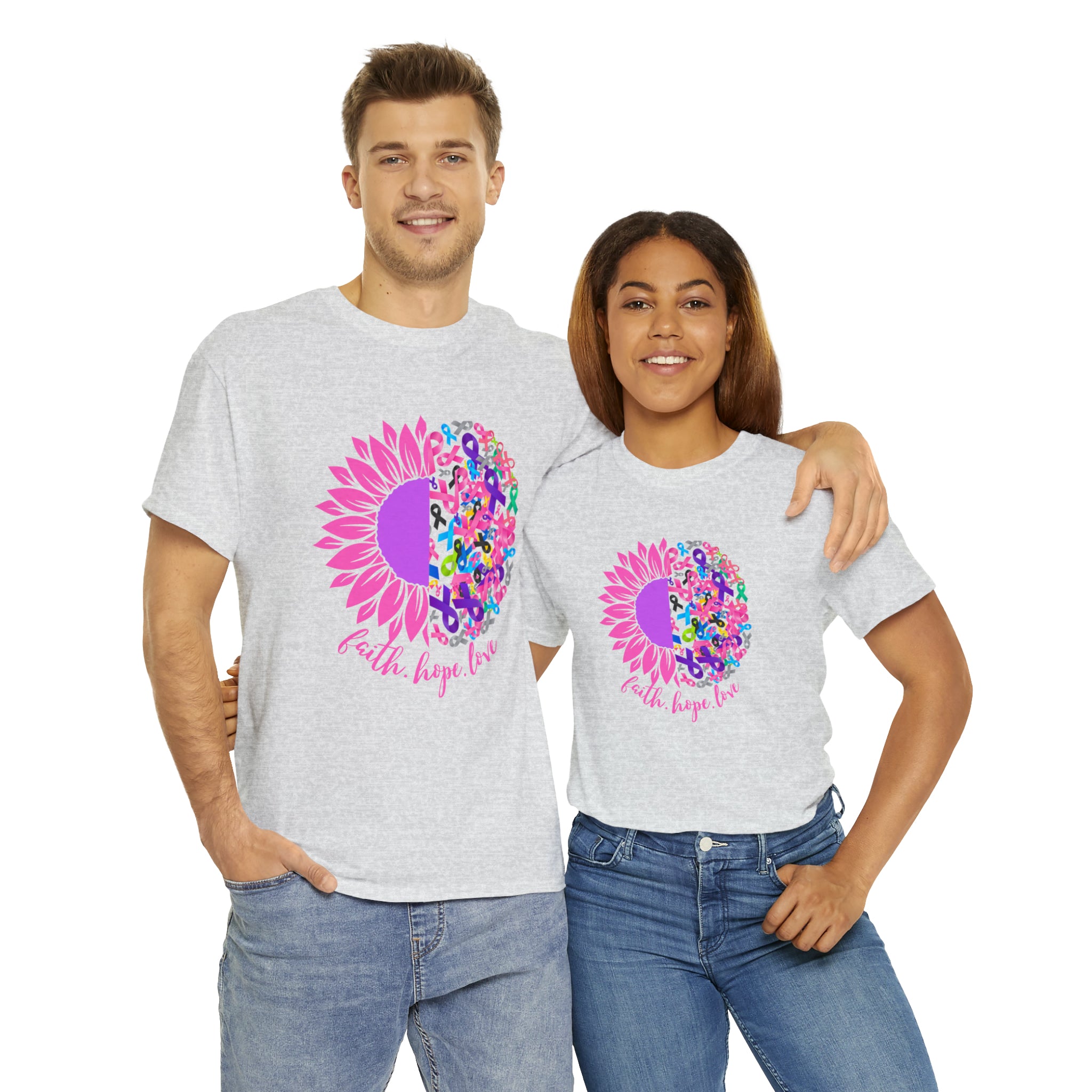 Faith Hope Love Shirt | Cancer Warrior Support Unisex T-Shirt