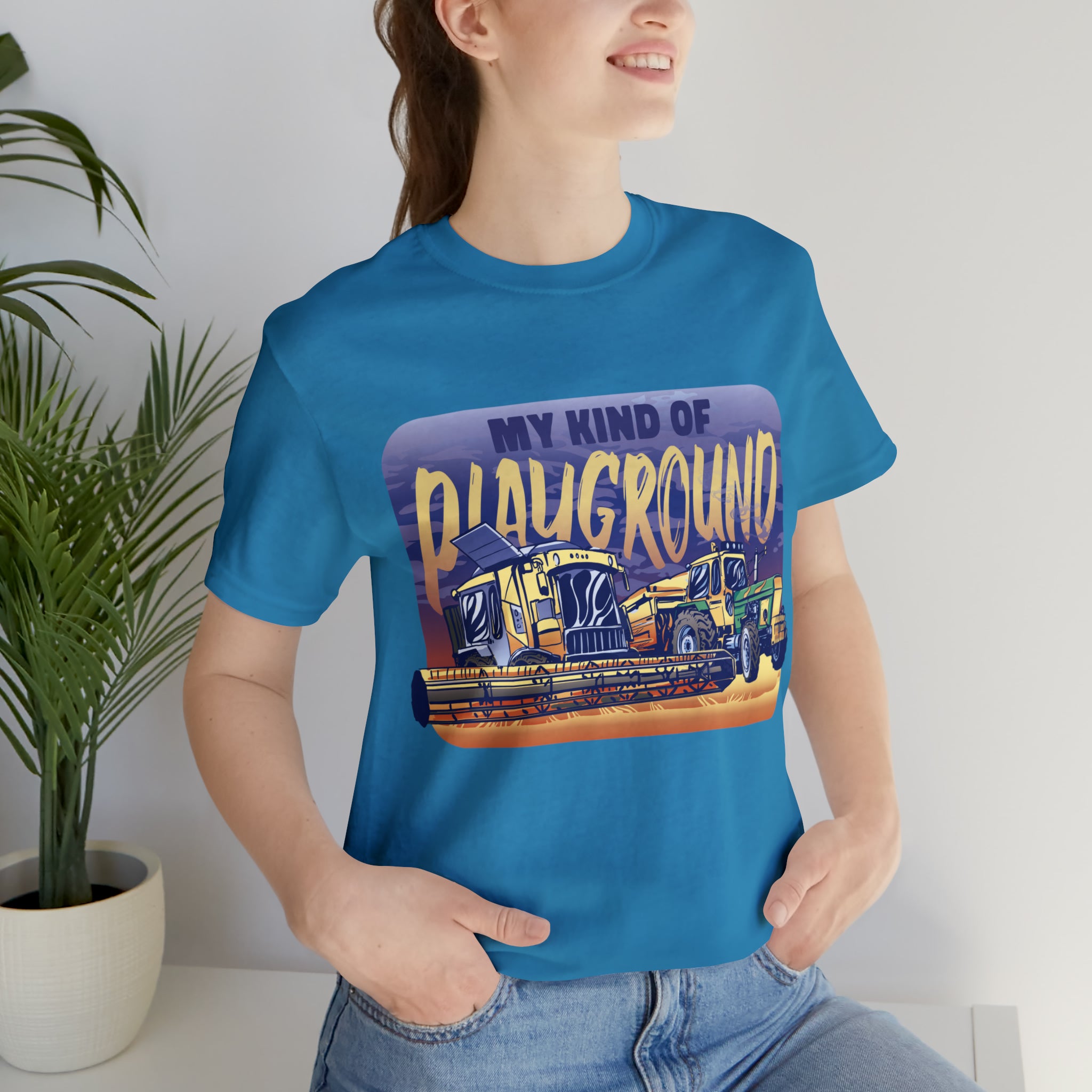Tractor Farmer Playground Shirt | Tractor Enthusiast Unisex T-Shirt