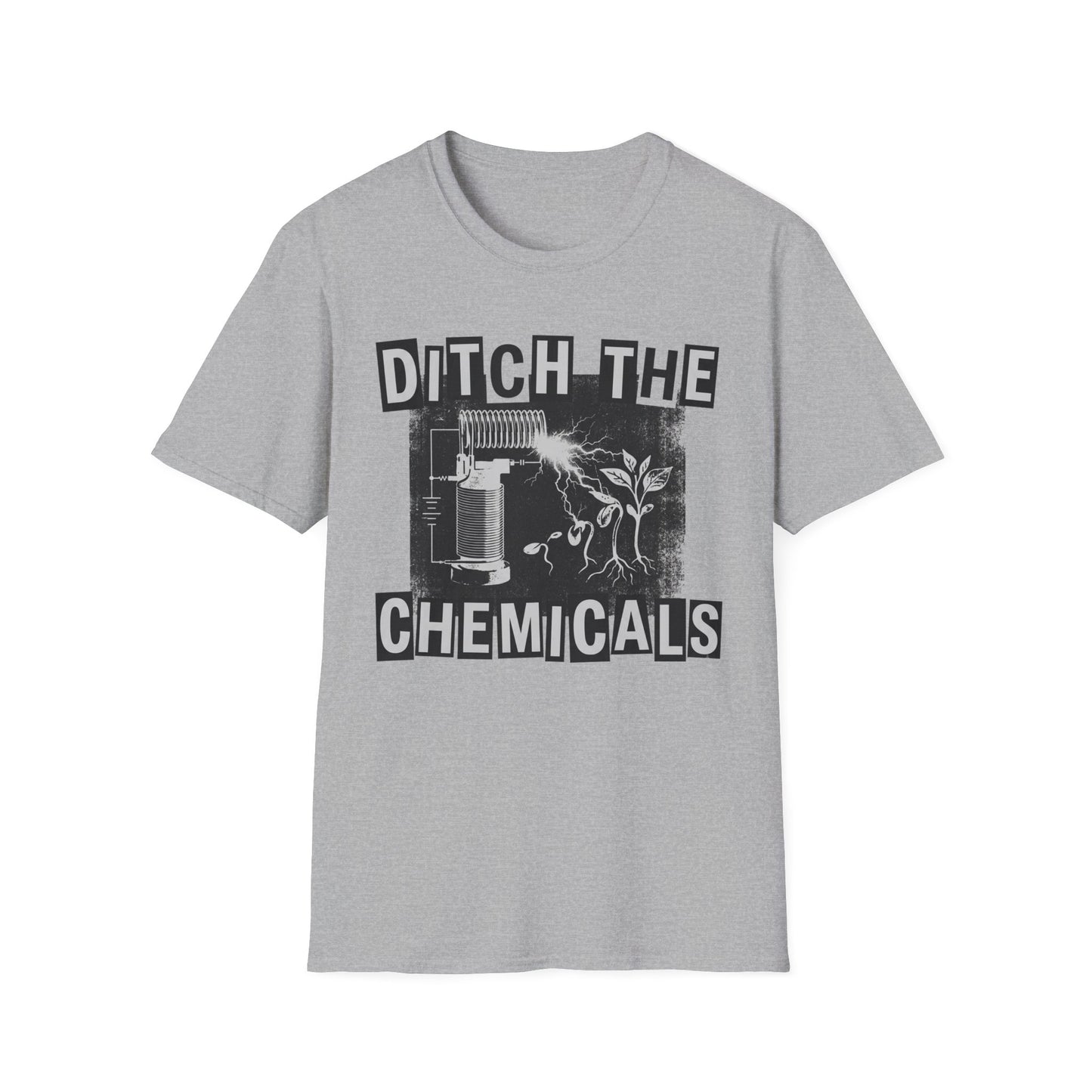 Ditch The Chemicals T‑Shirt — Vintage Eco-Friendly Protest Tee