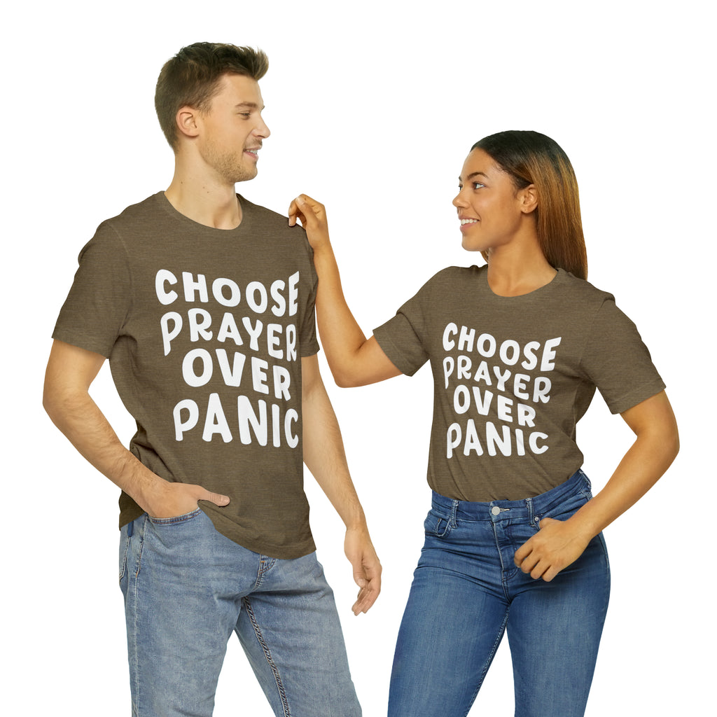 Prayer Over Panic Unisex Shirt | Religious Shirt for Prayers