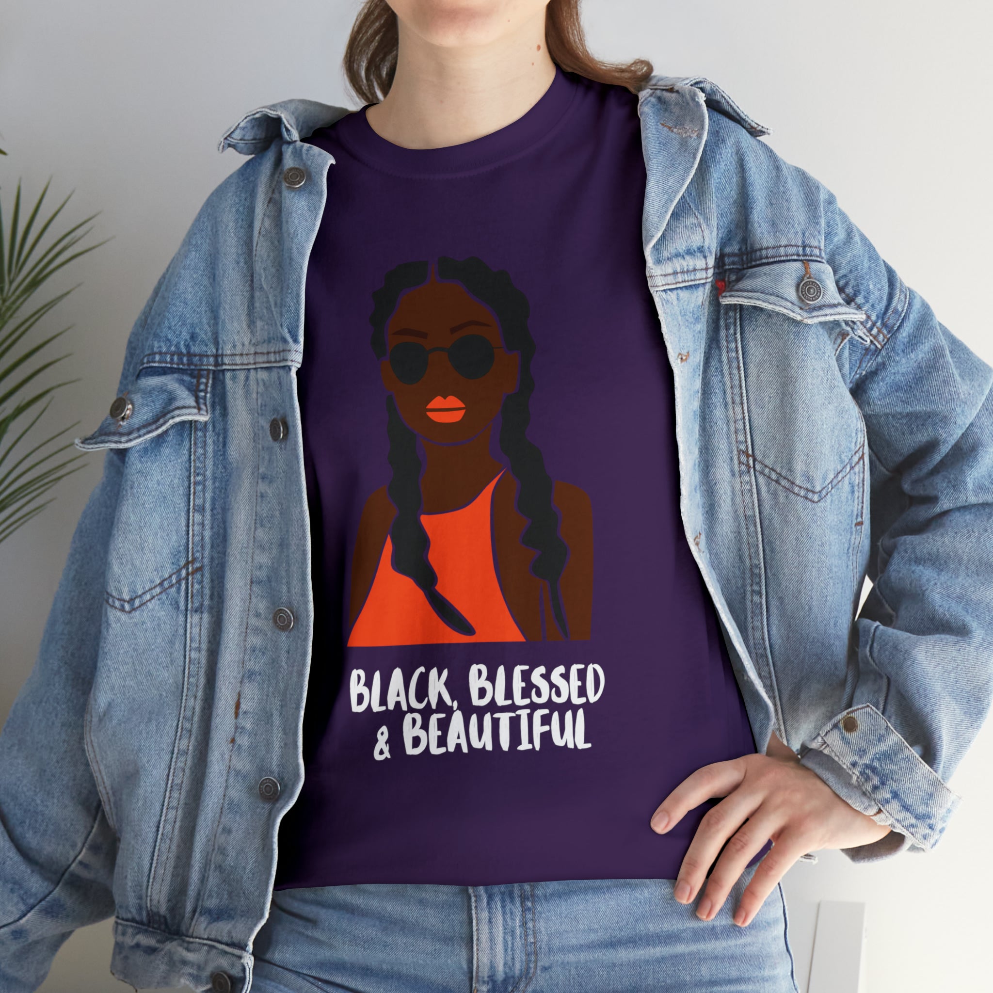Black Blessed And Beautiful Shirt | Empowered & Beautiful Cotton T-shirt
