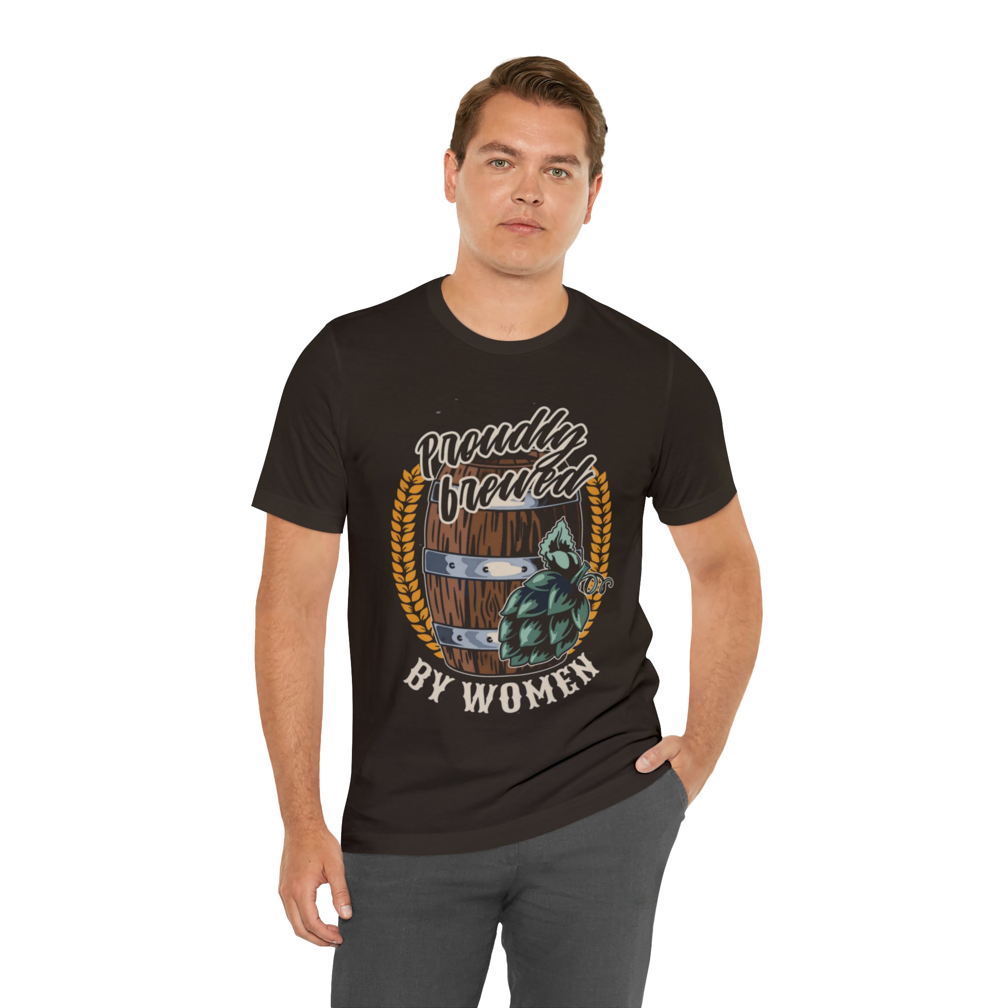 Brewed by Women Beer Shirt | Drink Beer Unisex T-Shirt