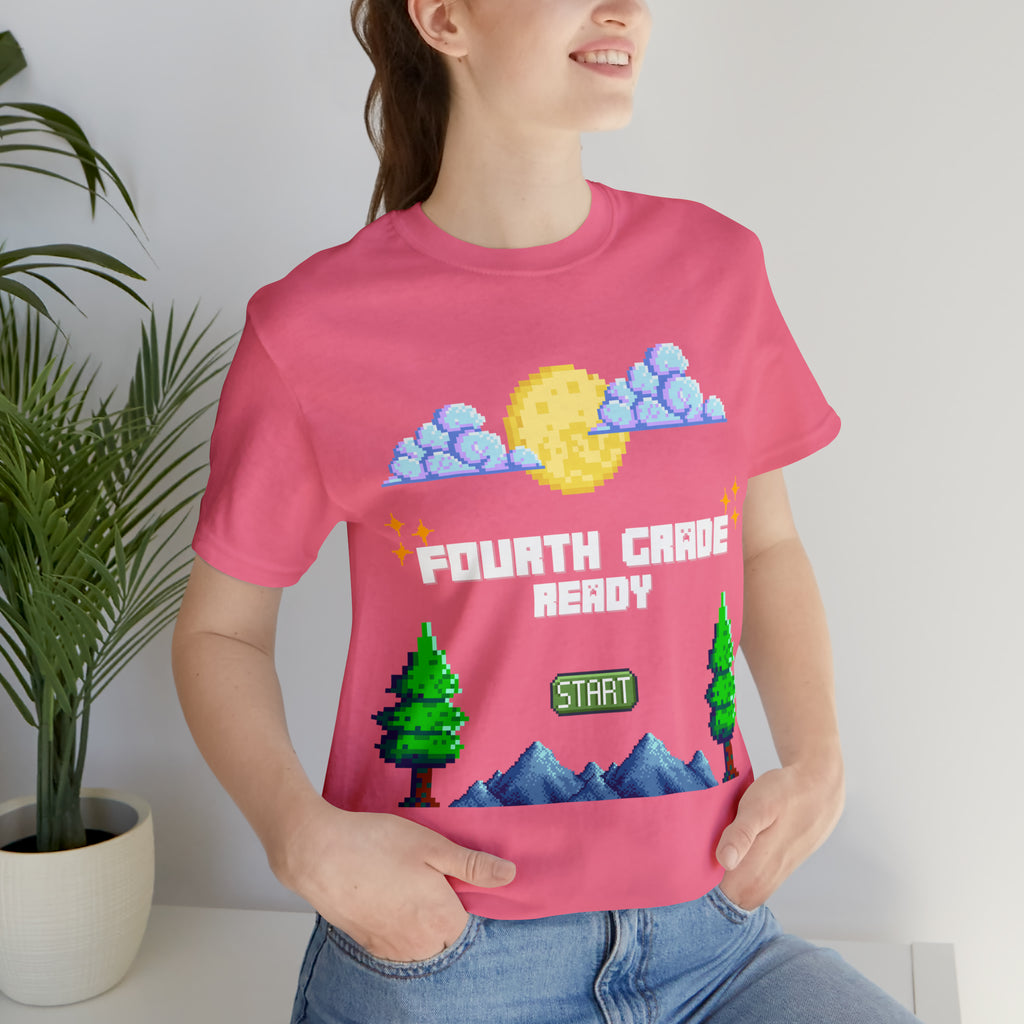 Fourth Grade Ready Pixel Shirt | Minecraft Unisex T-Shirt