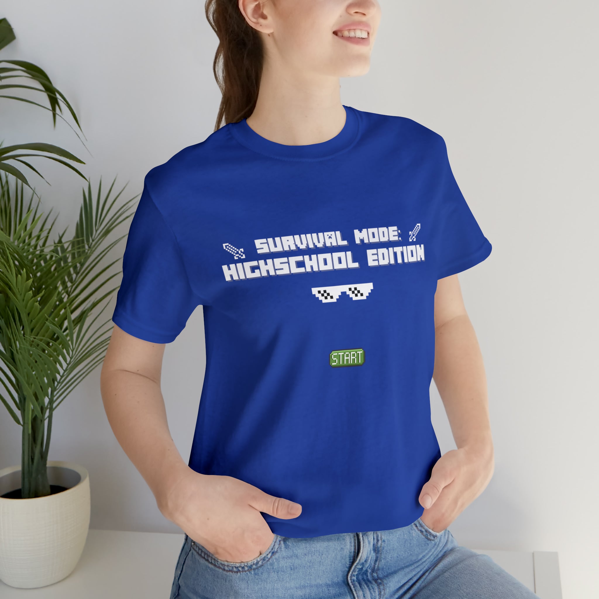 Highschool Survival Mode Shirt | Minecraft School Unisex T-Shirt