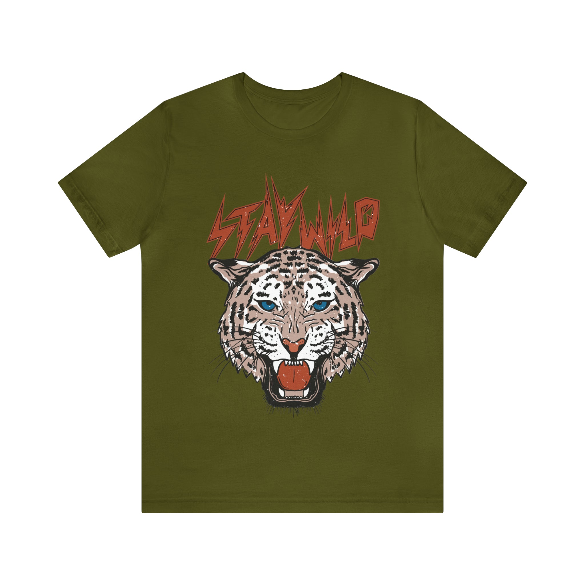 Stay Wild Unisex T-shirt Cougar Leopard Fun Ambitious Shirt Cat Lady Shirt