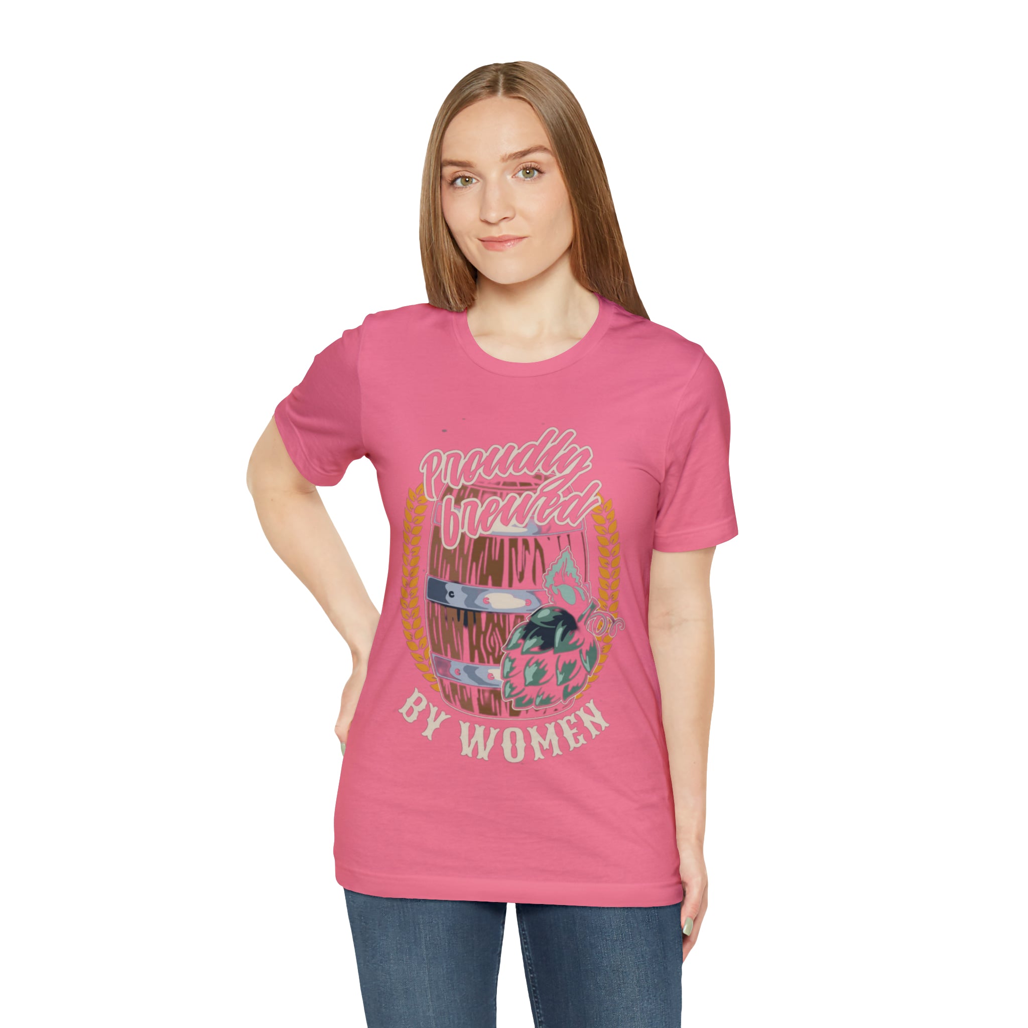 Brewed by Women Beer Shirt | Drink Beer Unisex T-Shirt