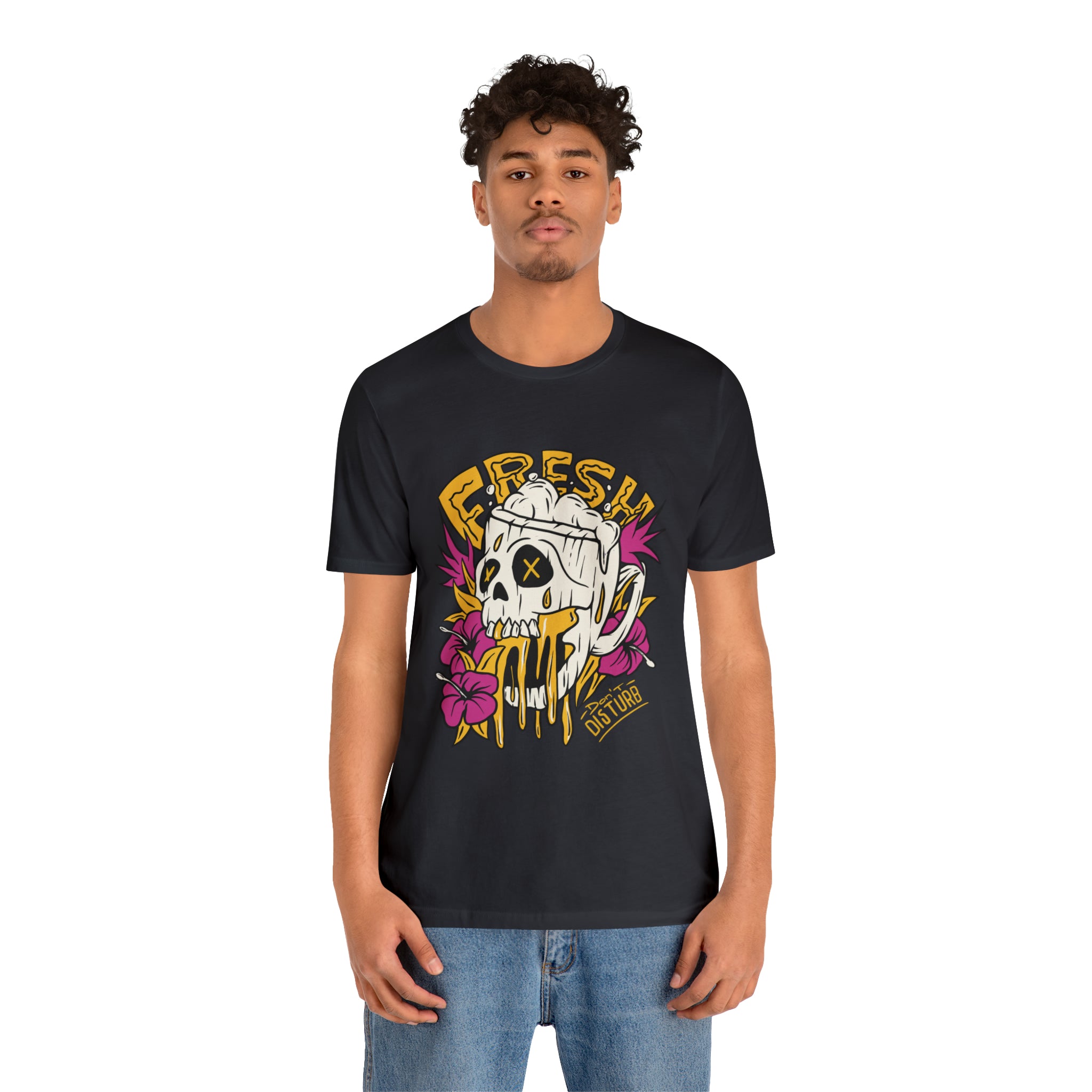 Fresh Beer Skull Shirt | Drink Beer Unisex T-Shirt