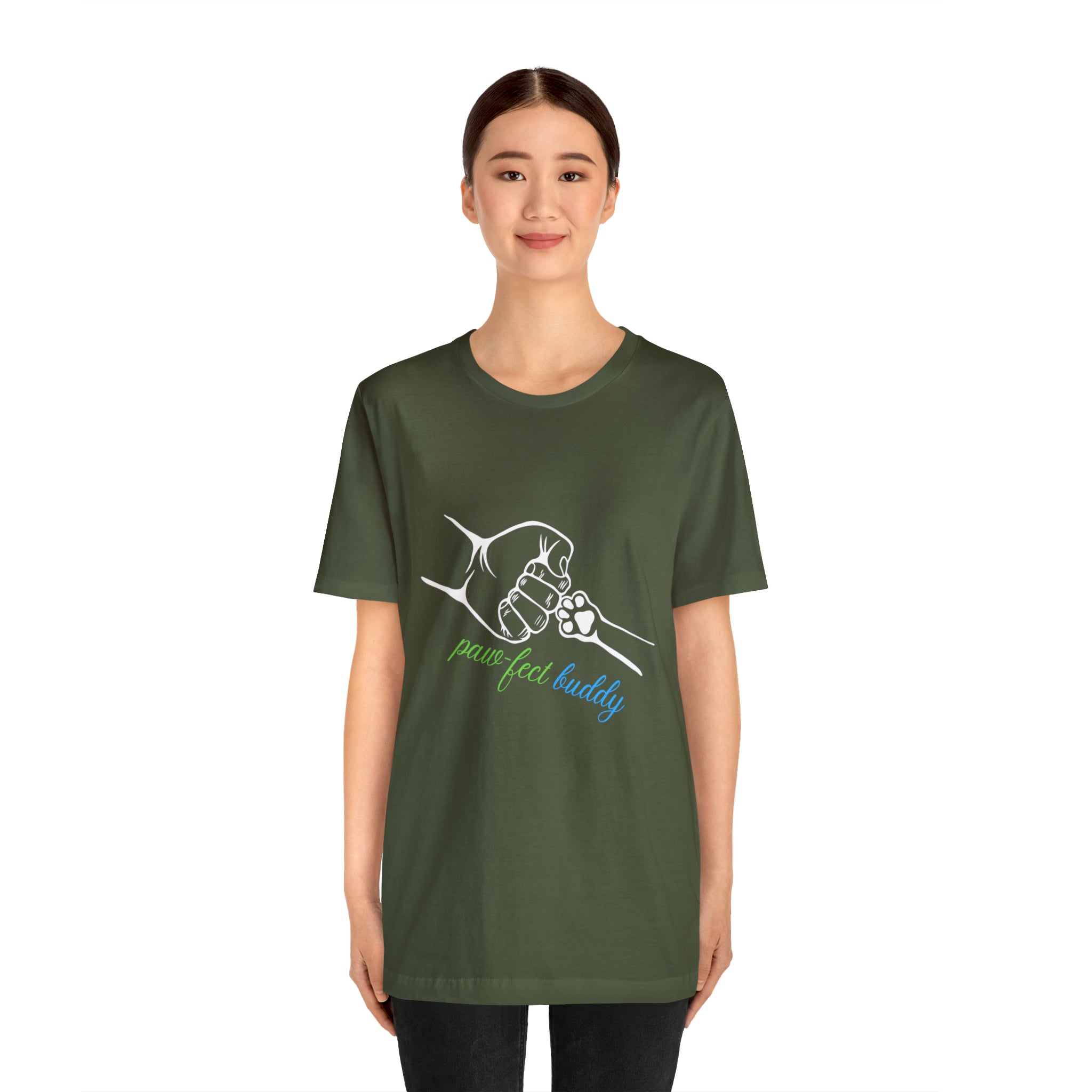 Paw-fect Buddy Sort Sleeve Shirt | Dog Lover Unisex T-Shirt