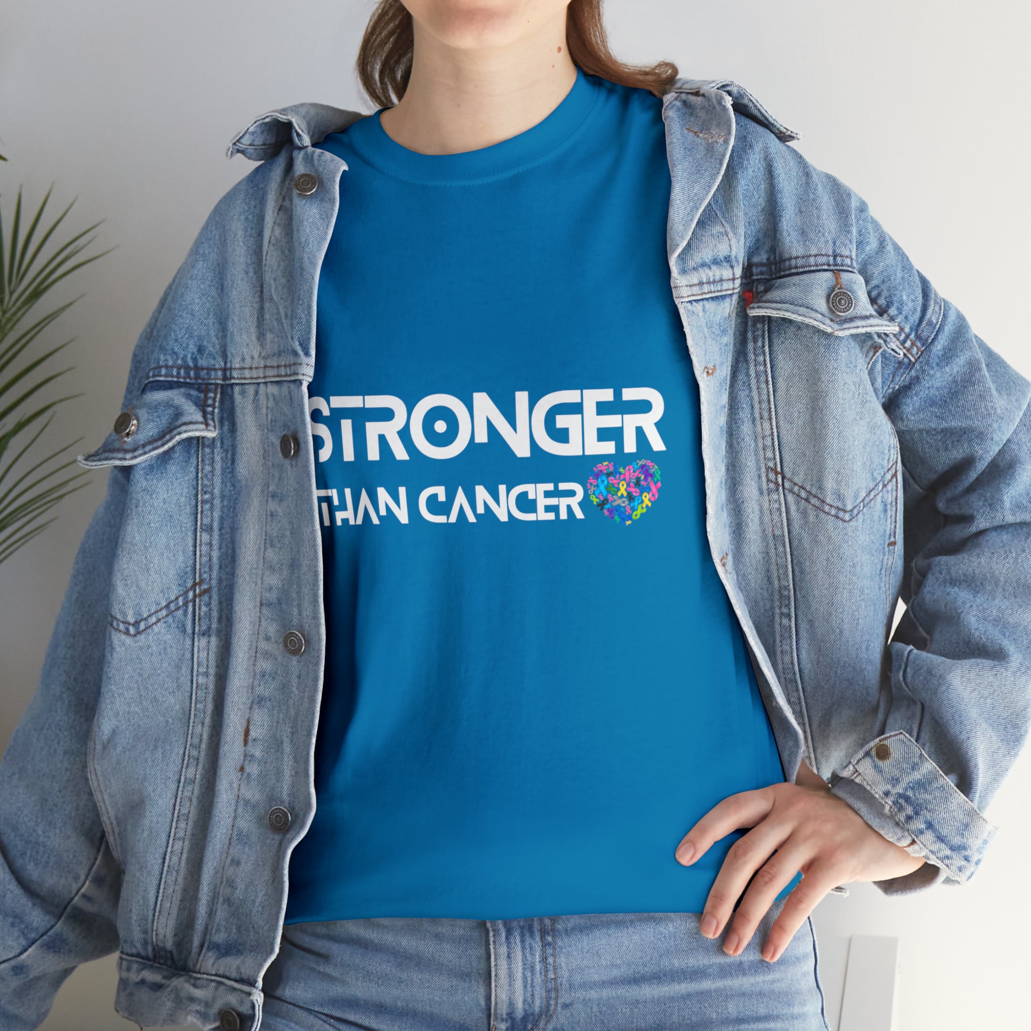 Stronger Than Cancer Shirt | Cancer Warrior Support Unisex T-Shirt
