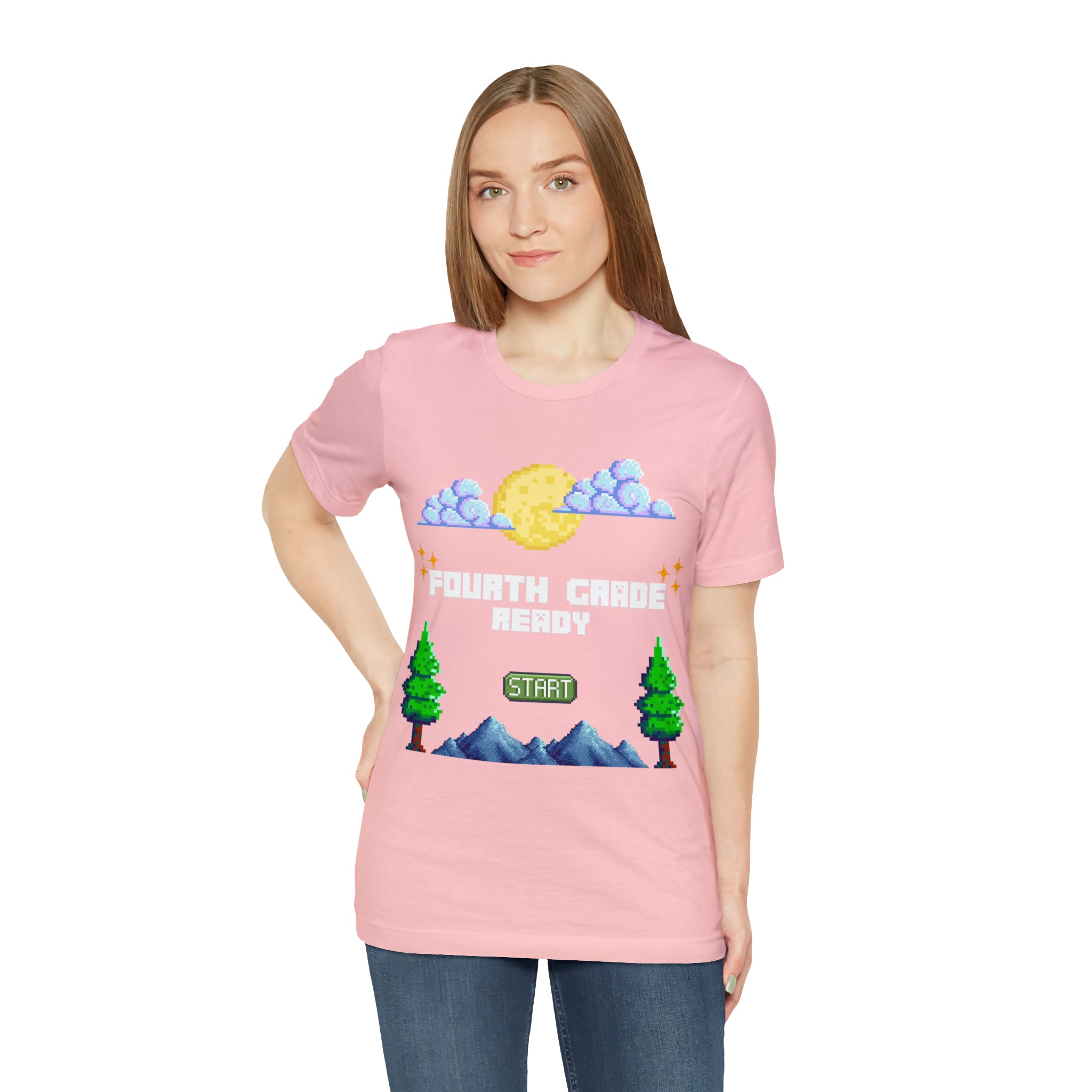 Fourth Grade Ready Pixel Shirt | Minecraft Unisex T-Shirt