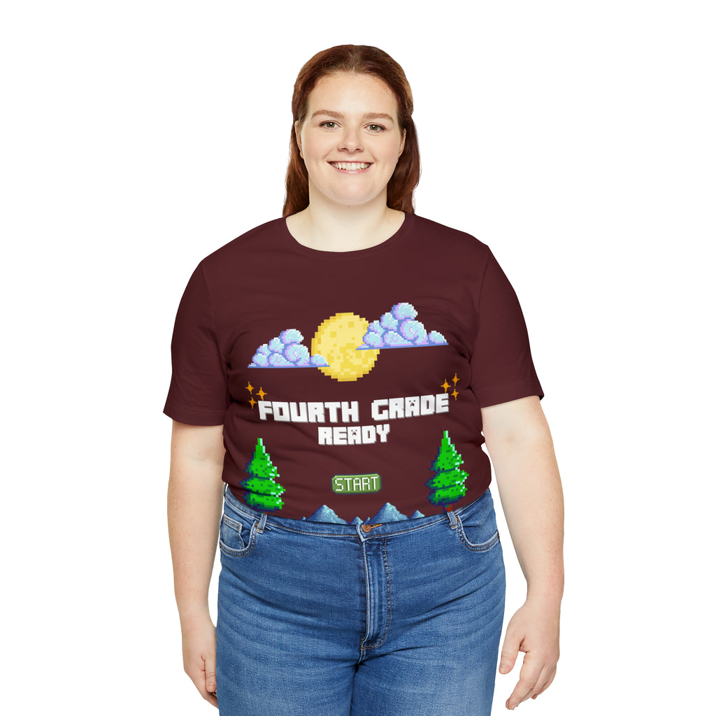 Fourth Grade Ready Pixel Shirt | Minecraft Unisex T-Shirt