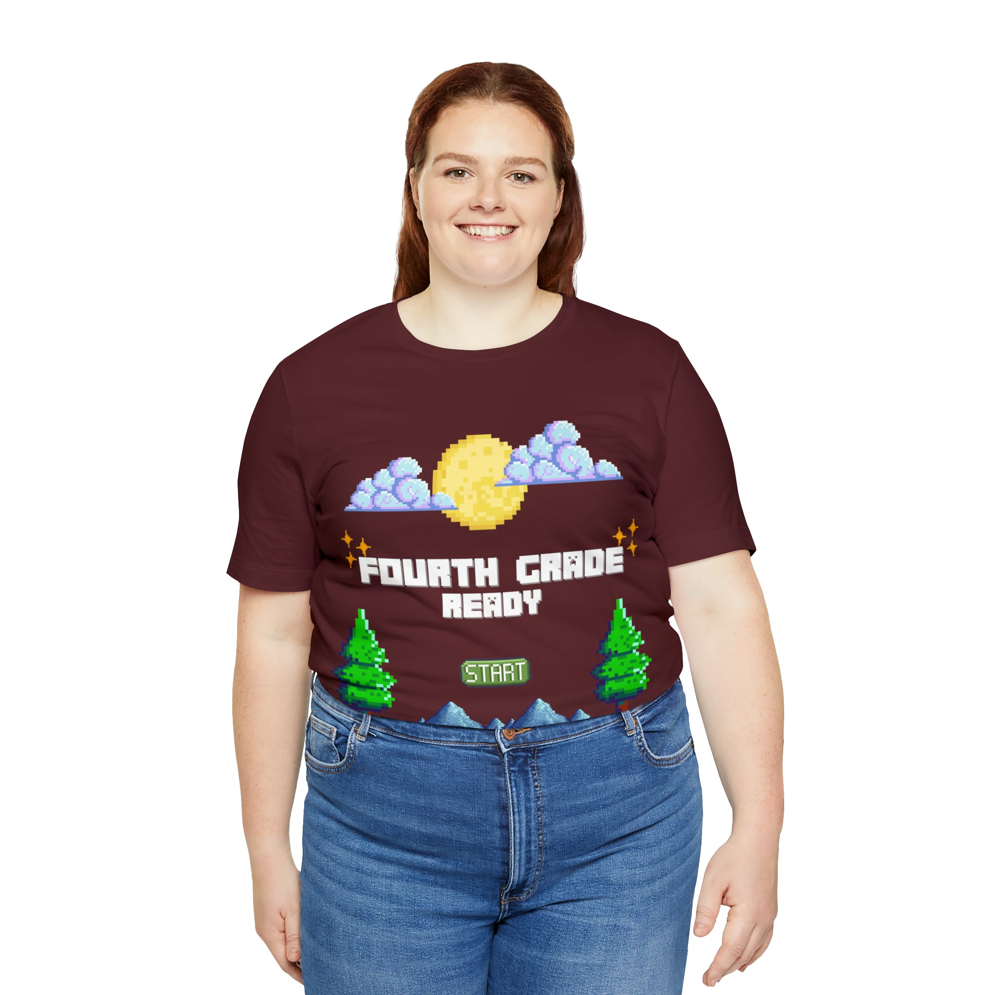 Fourth Grade Ready Pixel Shirt | Minecraft Unisex T-Shirt