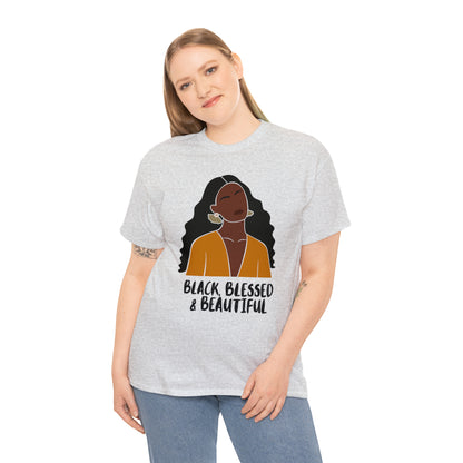Black, Blessed & Beautiful Shirt | Empowered & Beautiful Cotton T-shirt
