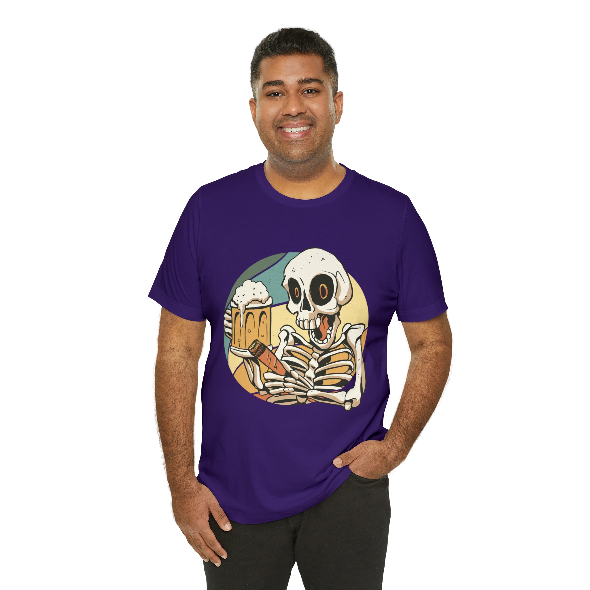 Skeleton Beer Shirt | Drink Beer Unisex T-Shirt