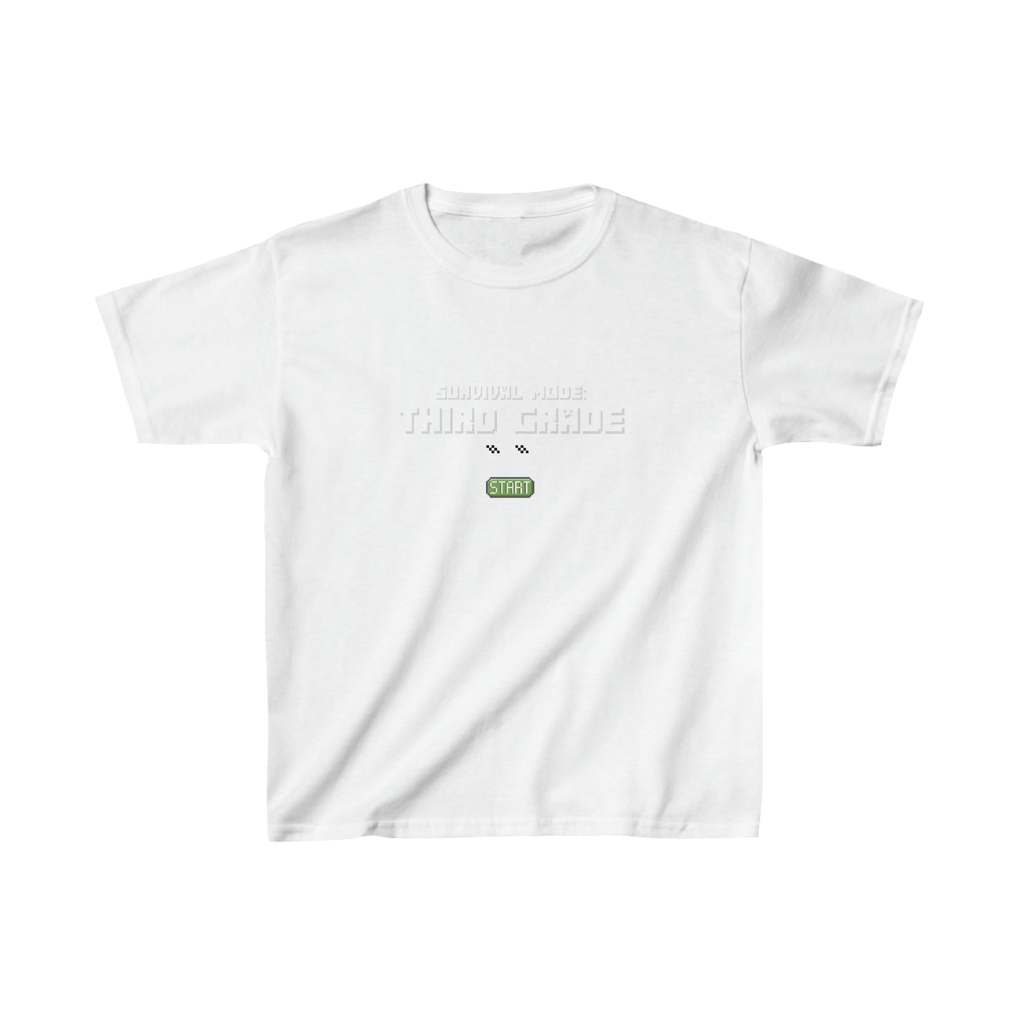 Survival Mode Third Grade Shirt | Minecraft Kids Heavy Cotton™ Tee