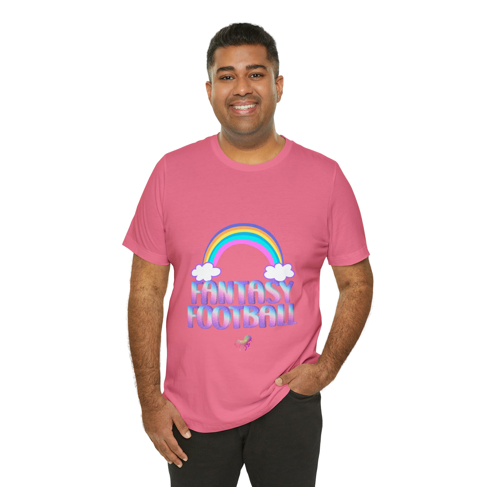 Cute Fantasy Football Shirt | Pink Cute Fantasy Football Unisex T-Shirt