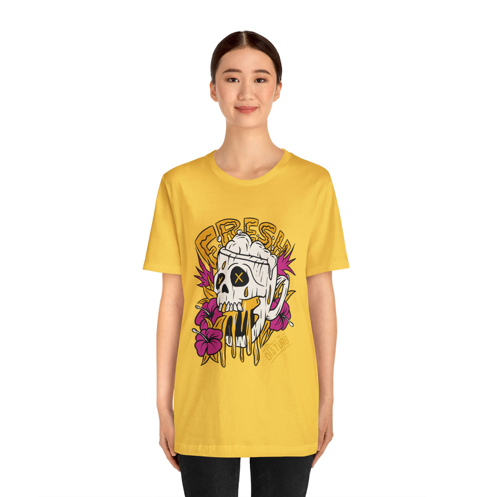Fresh Beer Skull Shirt | Drink Beer Unisex T-Shirt